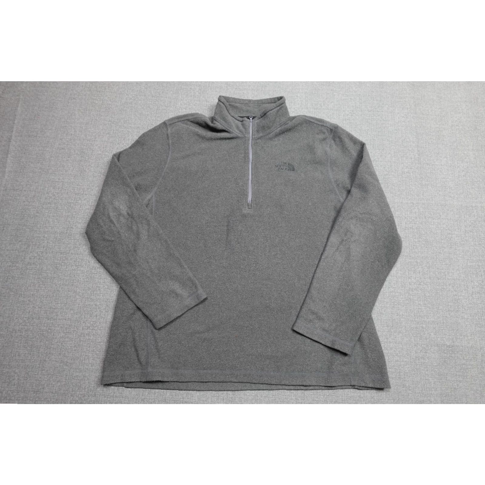The North Face The North Face Fleece Mens XL Gray Sweater Lightweight Soft Base Layer Zipper Pullover Classic Casual Mens XL Gray Fleece Sweater Size US XL / EU 56 / 4 - 2 Thumbnail