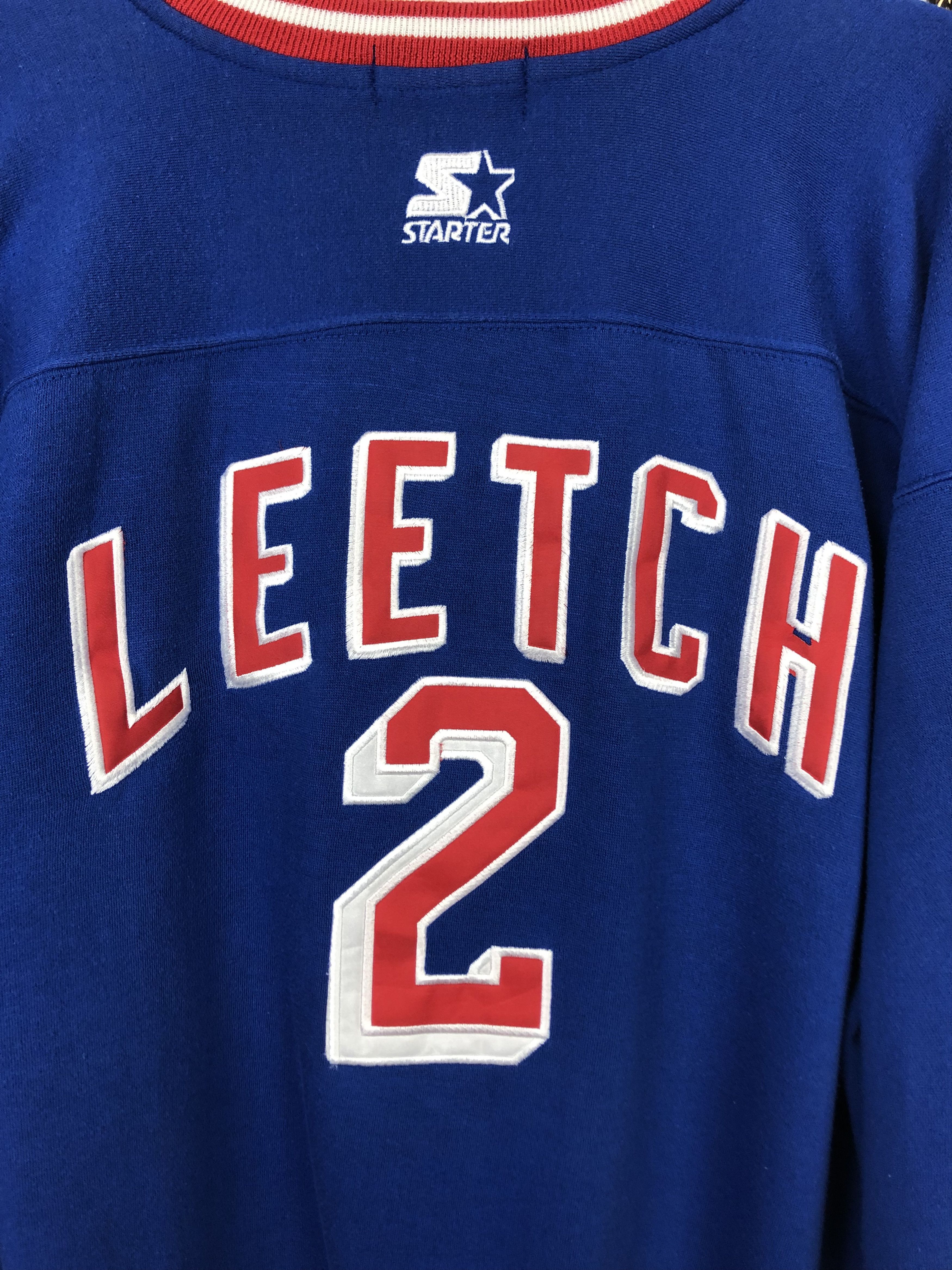 Starter Vintage Stanley Cup Brian Leetch New York Rangers Sweatshirt Size US XL / EU 56 / 4 - 2 Thumbnail