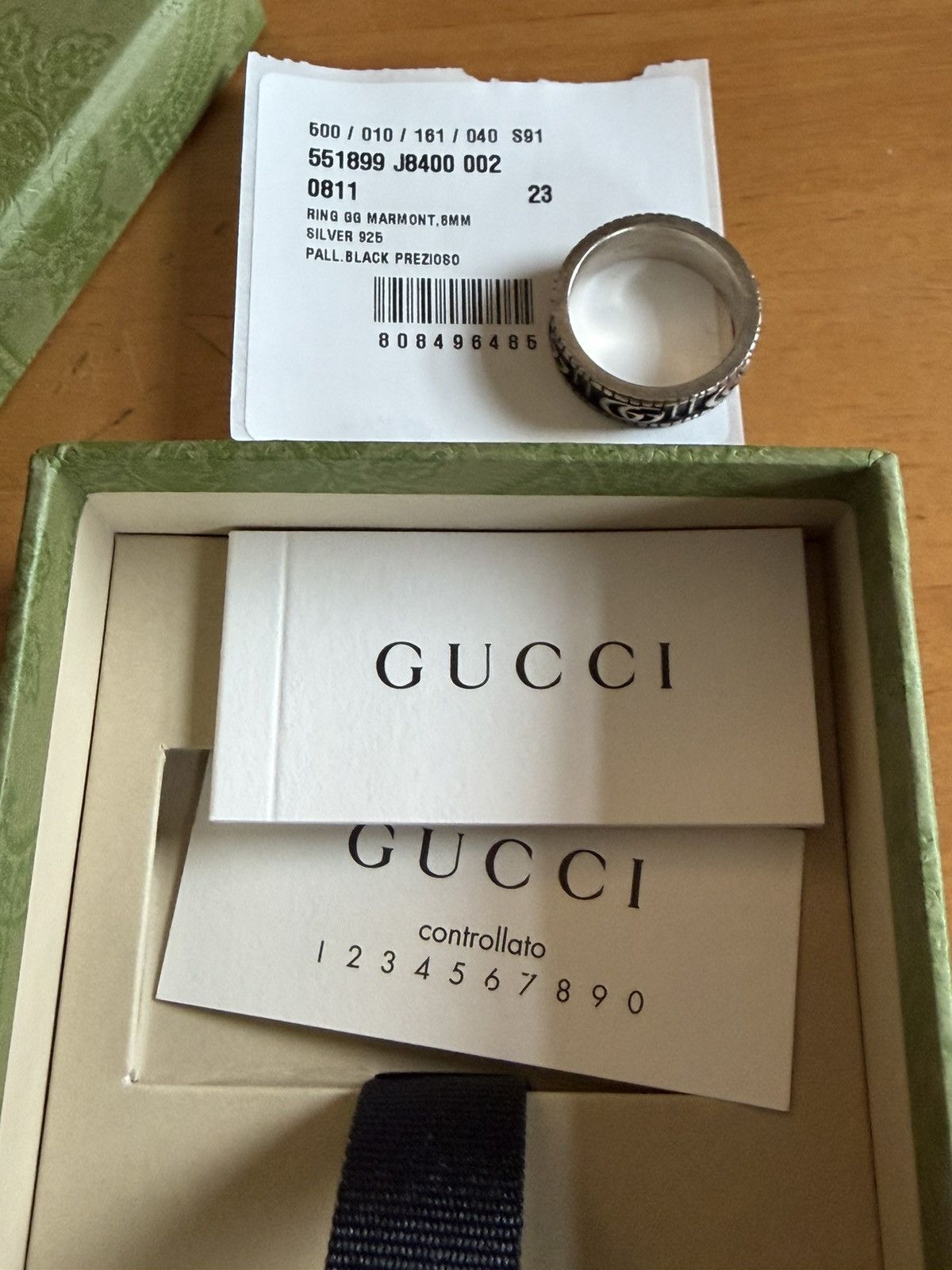 Gucci Gucci GG Marmont Wide Ring Size ONE SIZE - 3 Thumbnail