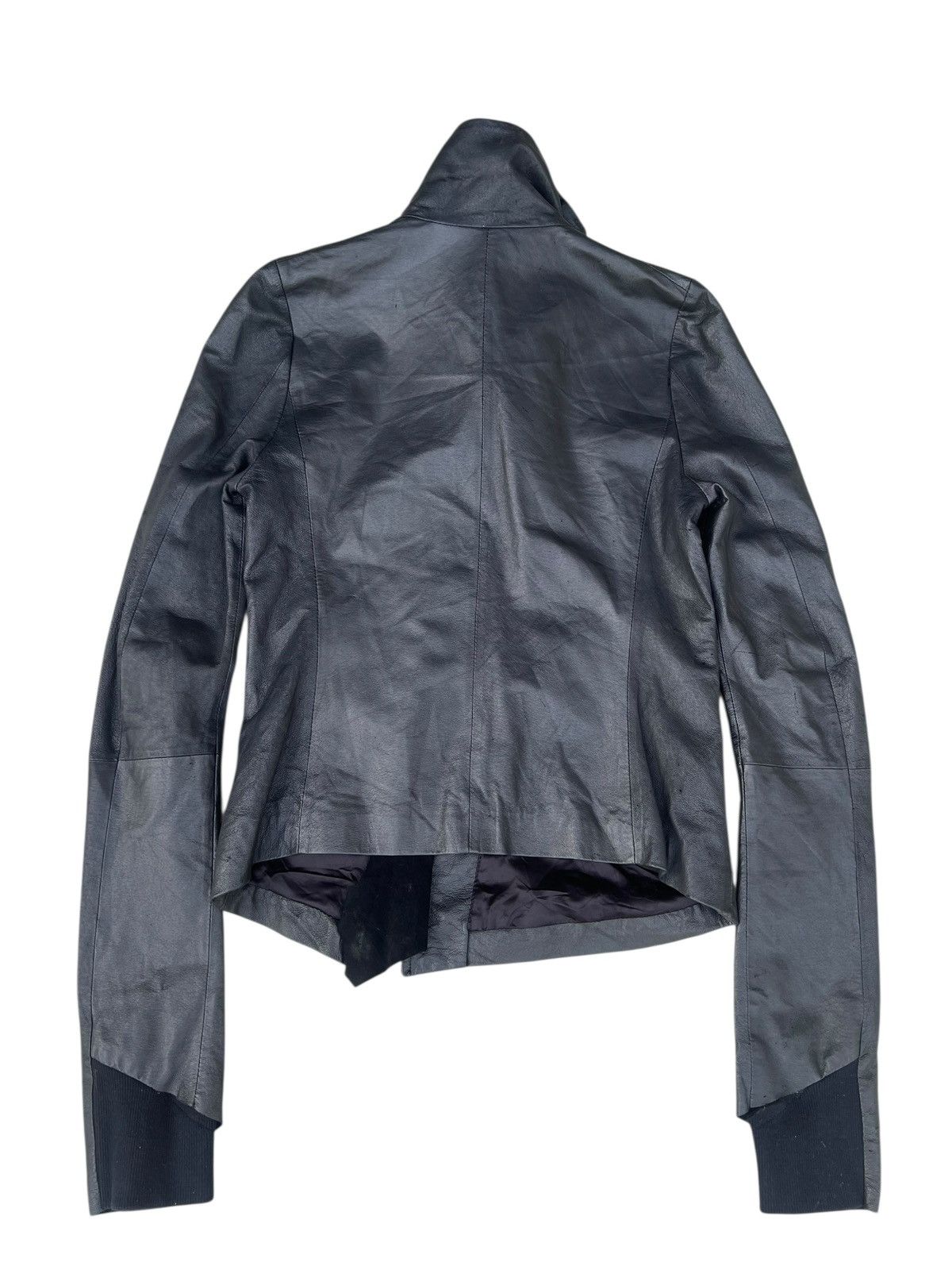 Ekam EKAM Distressed Pigskin Leather Asymmetrical Jacket Size US S / EU 44-46 / 1 - 17 Thumbnail