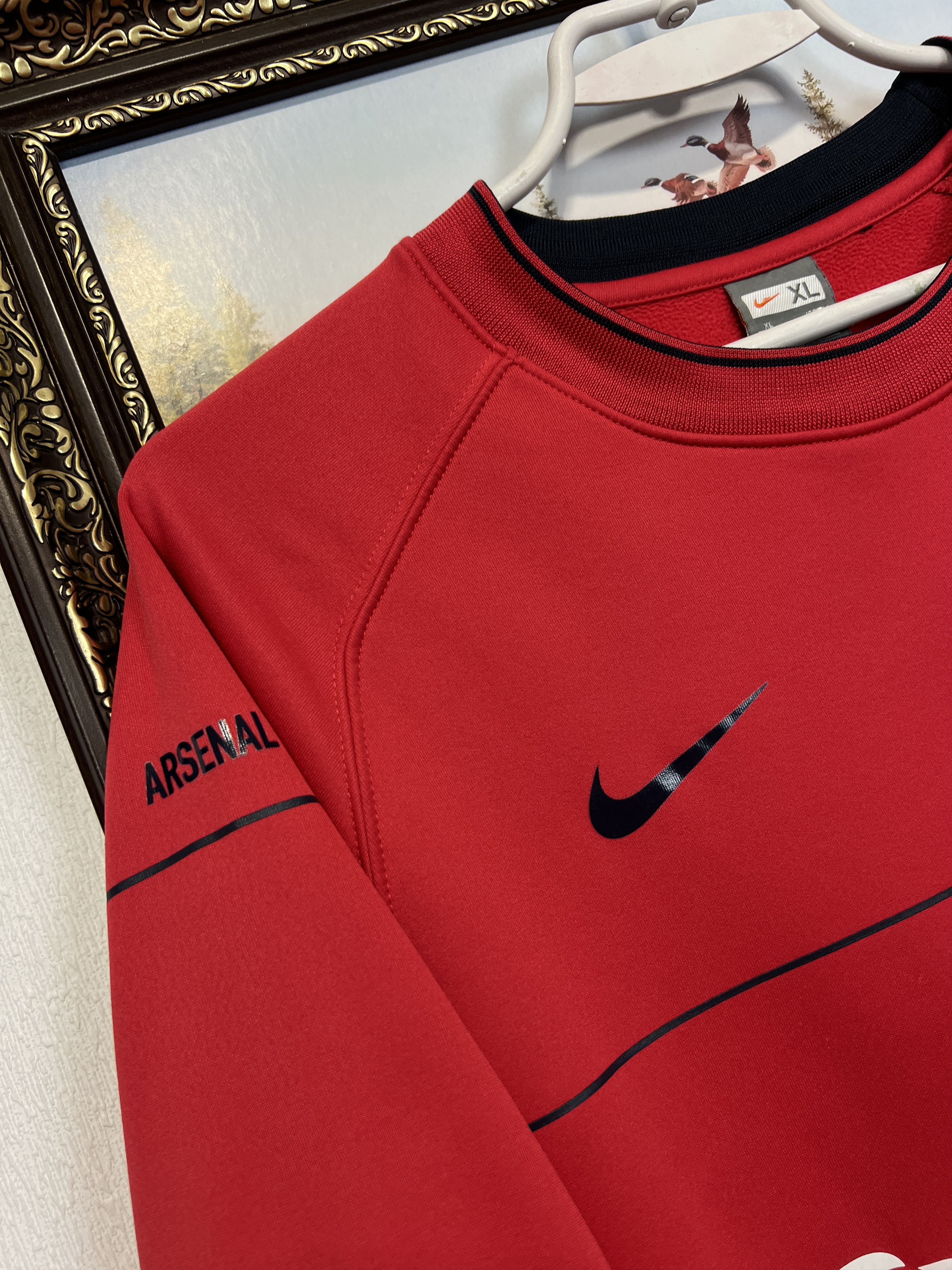 Nike Vintage Arsenal Football Sweatshirt Soccer Track Top Gunners Size US XL / EU 56 / 4 - 4 Thumbnail