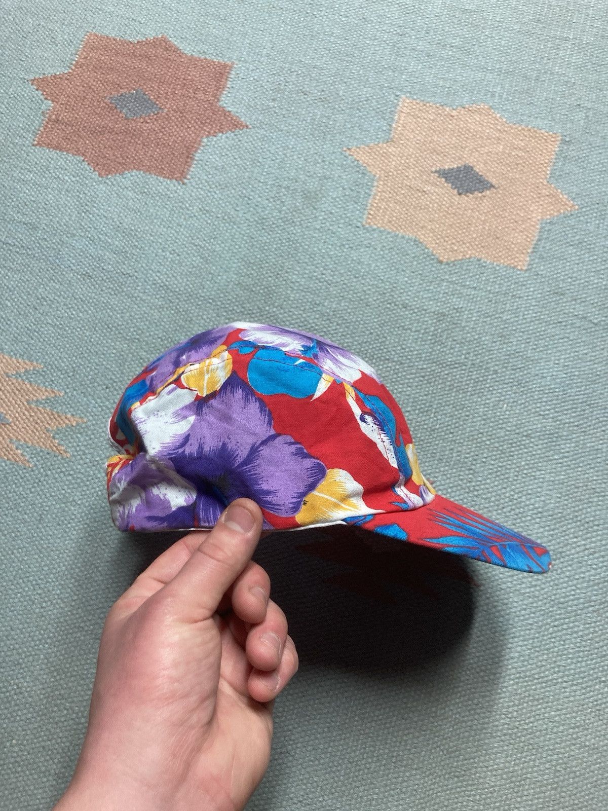 Vintage Vtg 90s SnapBack hat Wendy’s employee 5 panel cap Hawaiian Size ONE SIZE - 6 Thumbnail