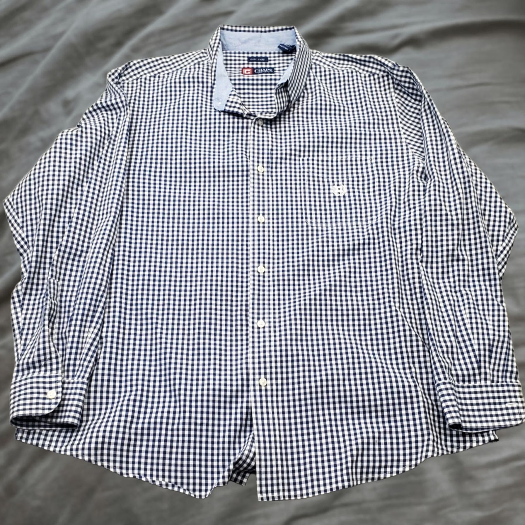 Chaps Chaps Shirt Mens XXL Multi Check Easy Care Button-Up Collared Casual Size US XXL / EU 58 / 5 - 1 Thumbnail