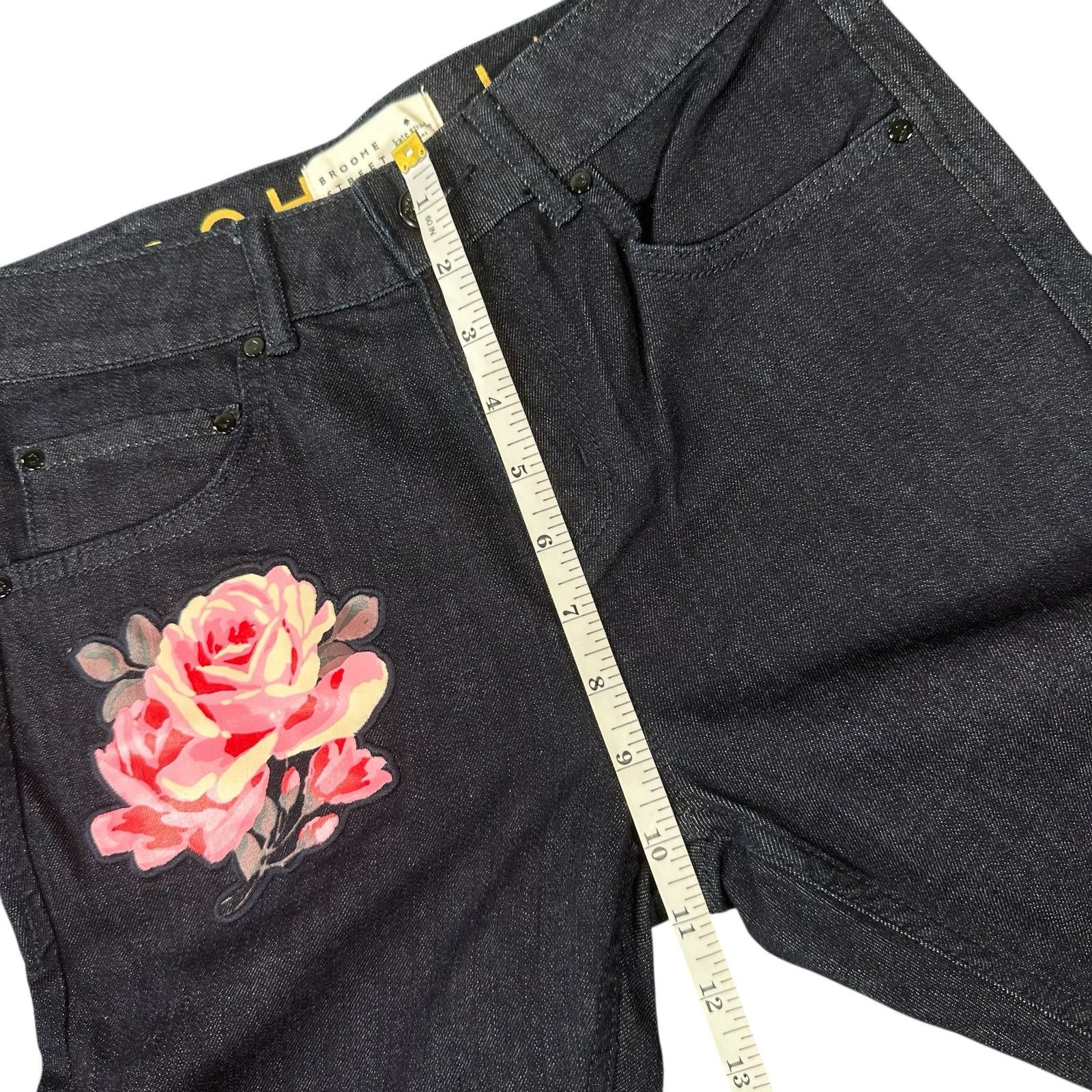 Kate Spade Kate Spade Broome Street Rose Kick Flare Crop Jeans Size 26 Size 26" / US 2 / IT 38 - 3 Thumbnail