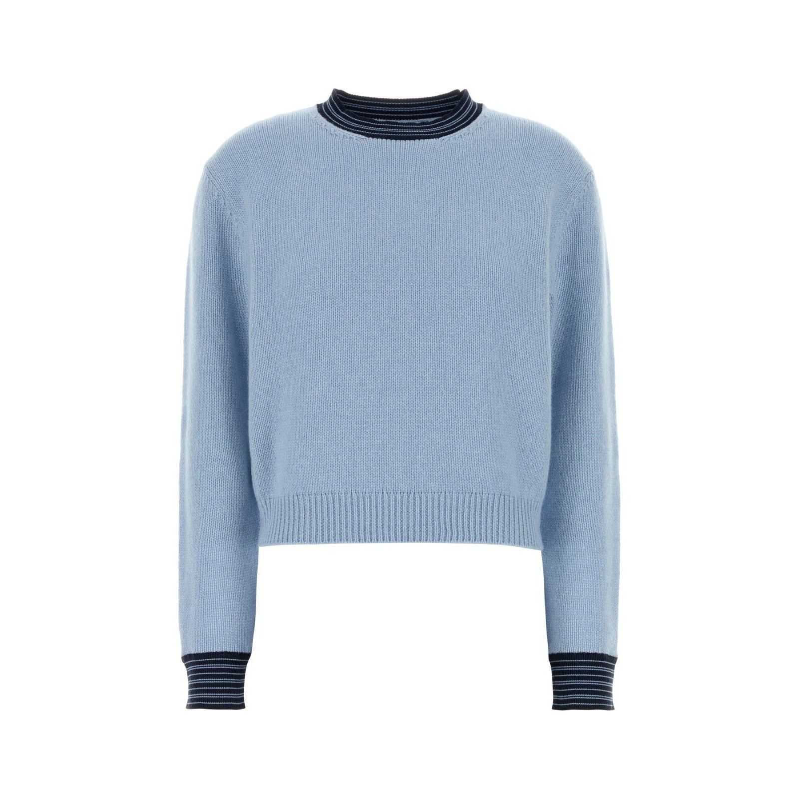 Prada PRADA Light Blue Cashmere Blend Sweater New & Authentic (Wom Size S / US 4 / IT 40 - 1 Thumbnail