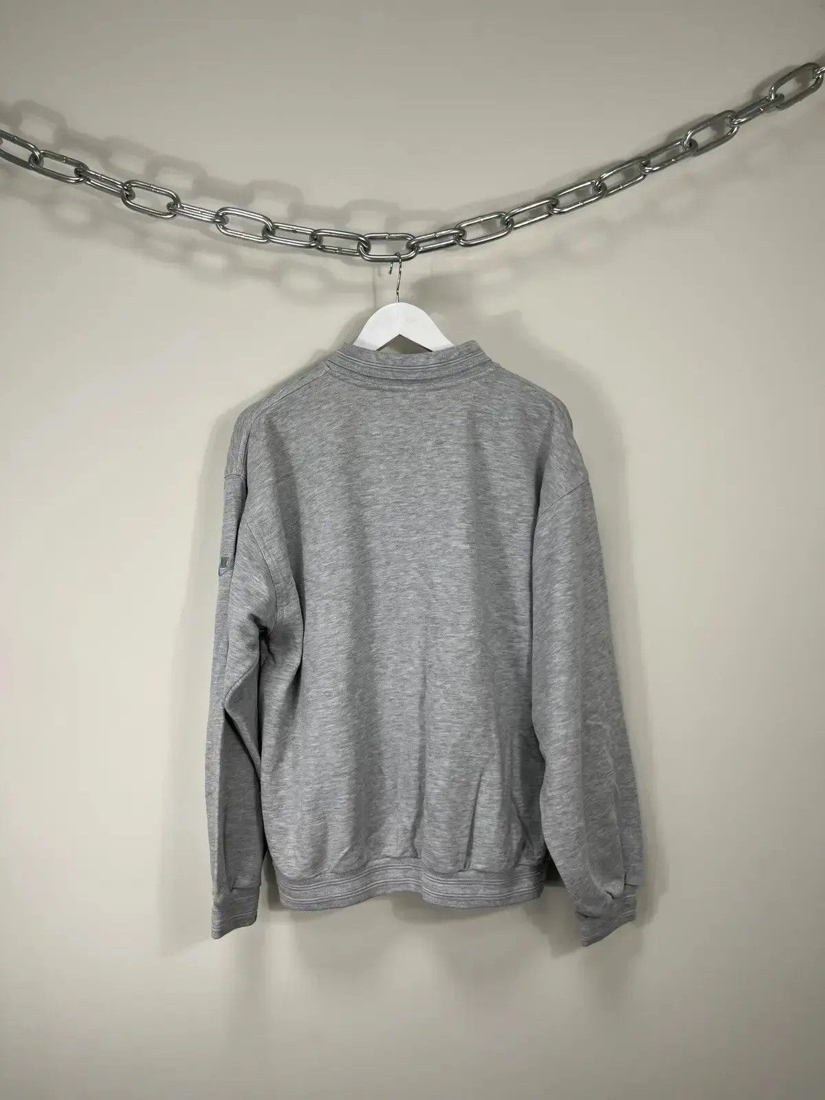 Nike × Vintage Vintage 90s Nike Cross Training Retro Hype Rugby Sweatshirt Size US L / EU 52-54 / 3 - 7 Thumbnail