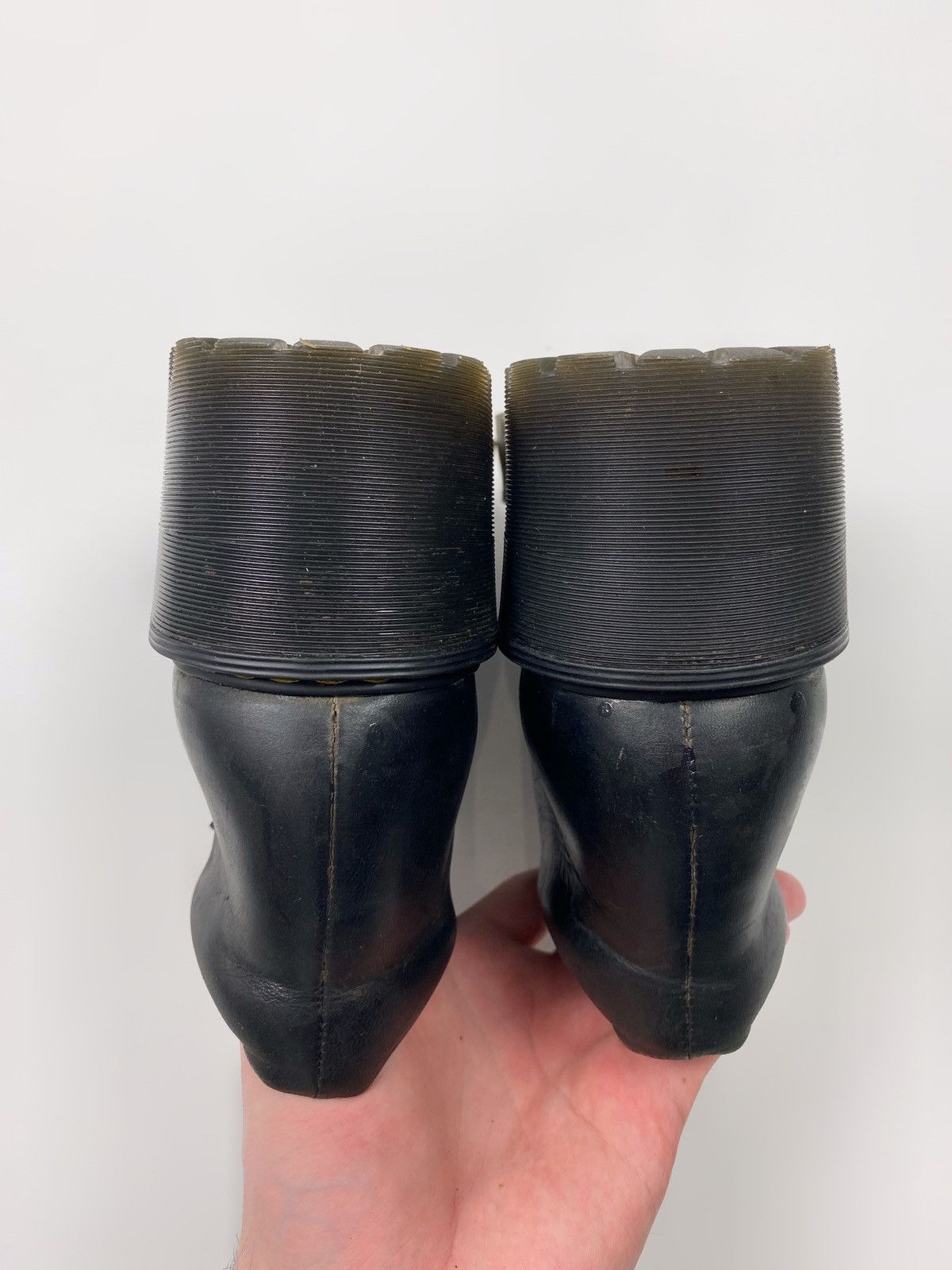 Dr. Martens Dr. Martens Coppola Black Leather Belt Chunky Ankle Boots Size US 8.5 / IT 38.5 - 9 Thumbnail