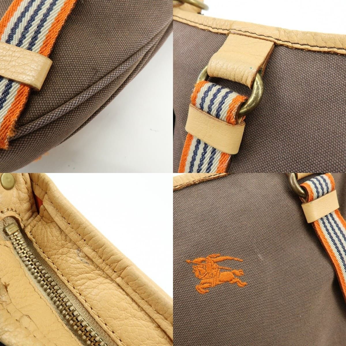 Burberry Burberry Blue Label Canvas Shoulder Bag Brown Size ONE SIZE - 6 Thumbnail