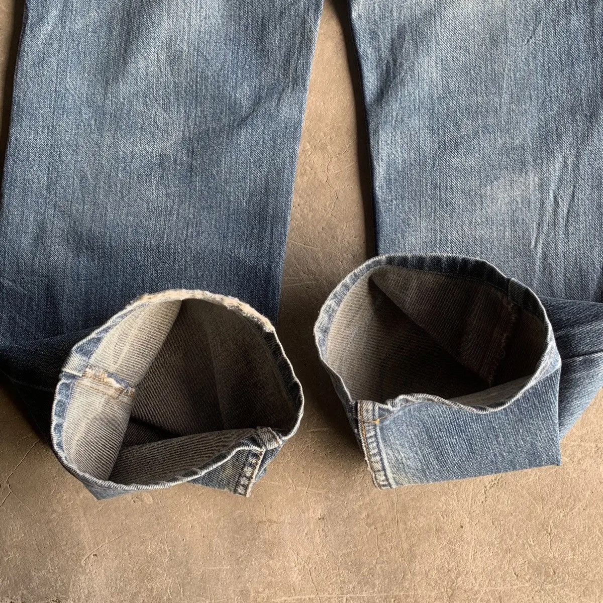 Levi's Vintage Levi’s 512 Blue Wash Jeans Distressed Denim Pants Size US 28 / EU 44 - 15 Thumbnail