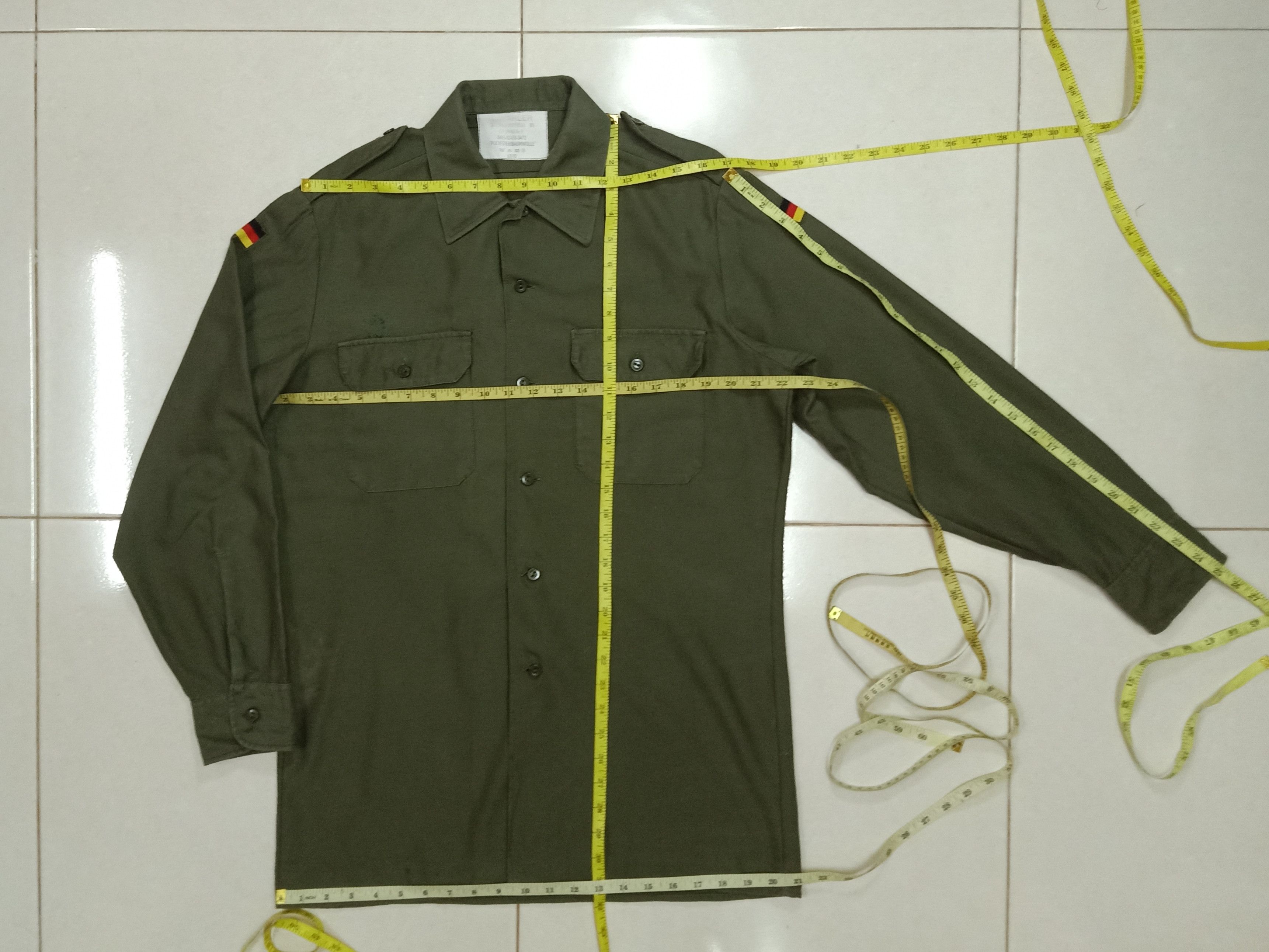 Other 1985 WAHLER Germany Military Army Field Shirt Size US L / EU 52-54 / 3 - 9 Thumbnail