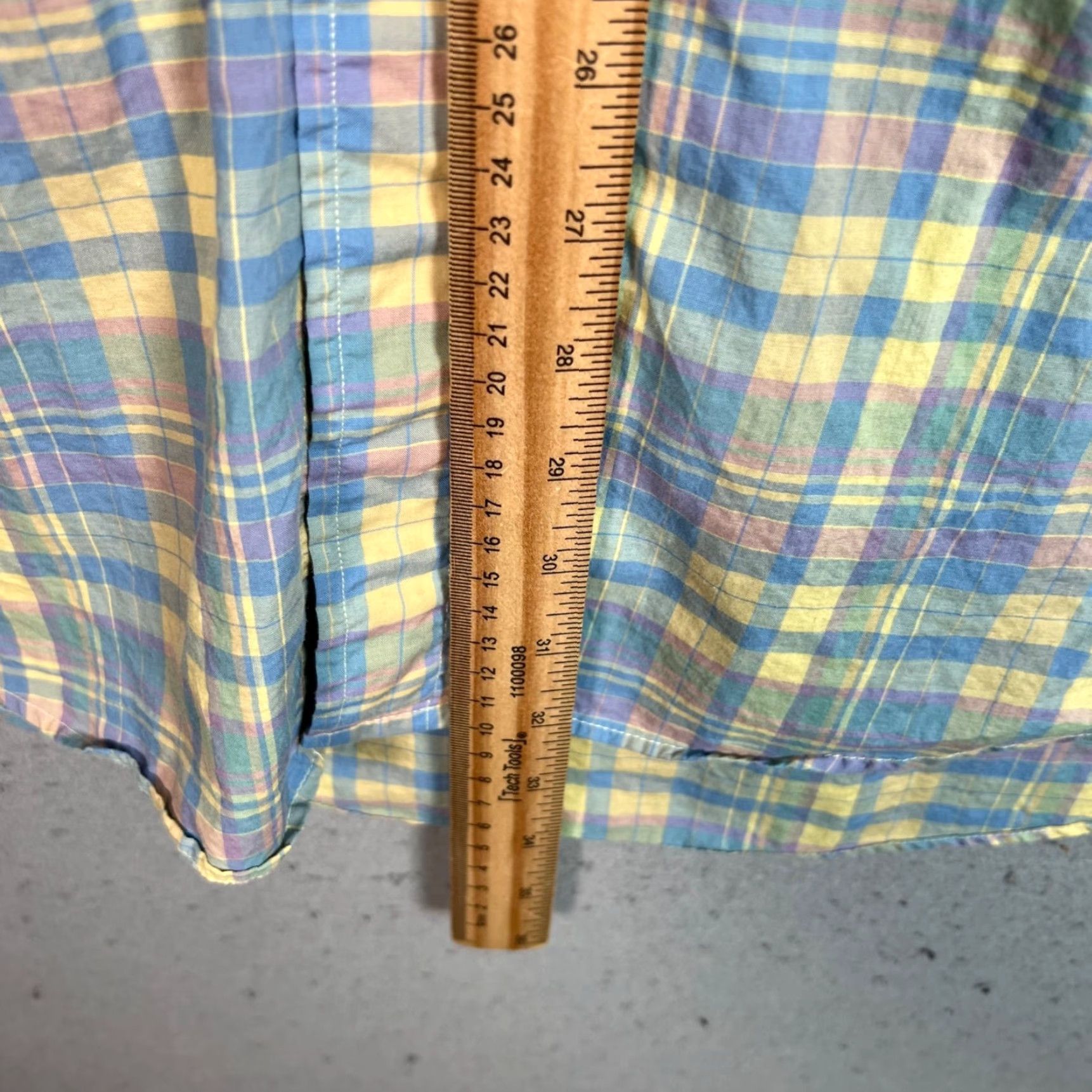 Bill Blass VTG Bill Blass Mens XL Plaid Button-Down Shirt Long Sleeve Cotton Blend Blue Size US XL / EU 56 / 4 - 4 Thumbnail