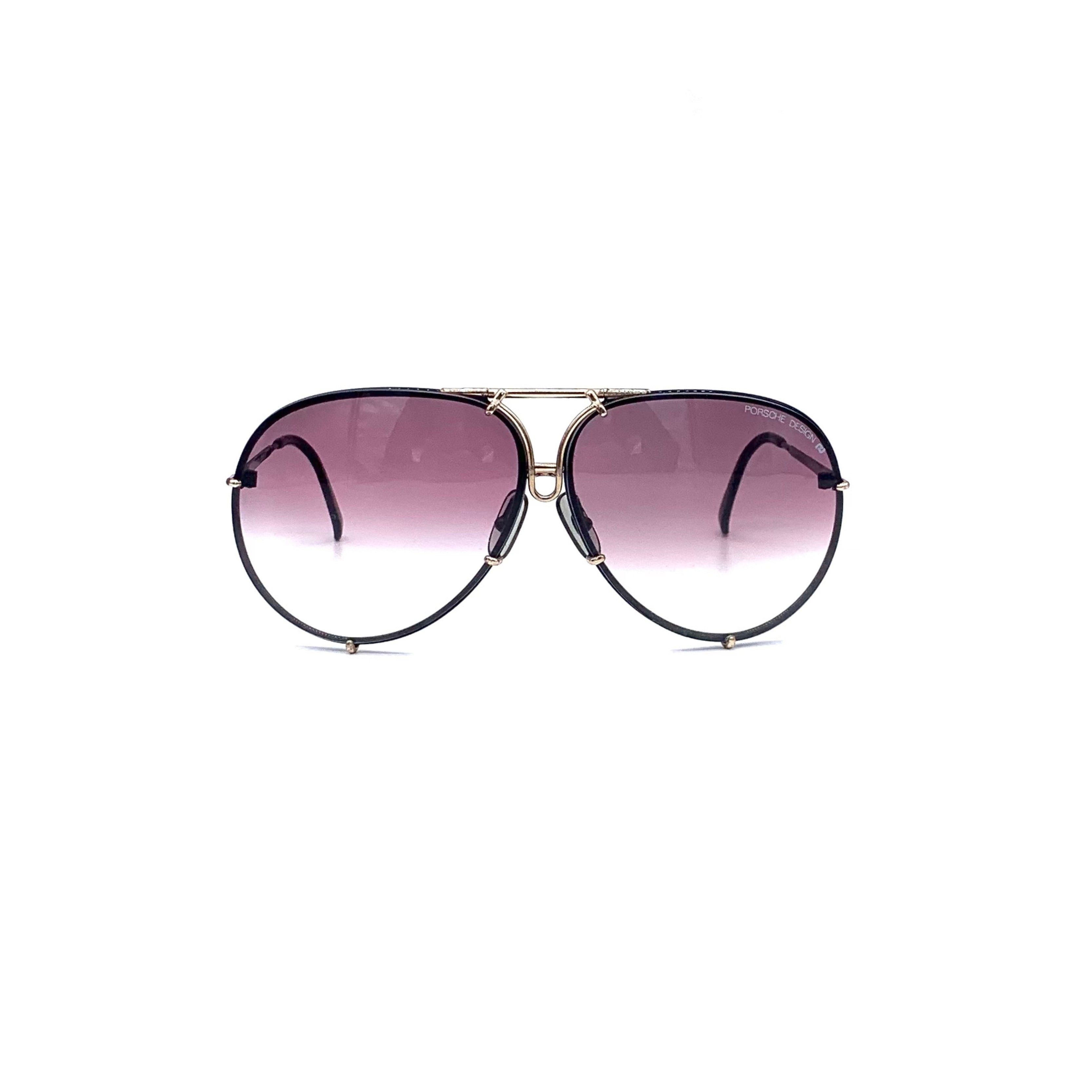 image of Vintage Carrera Carrera Limited Edition Aviator Sunglasses in Black, Women's