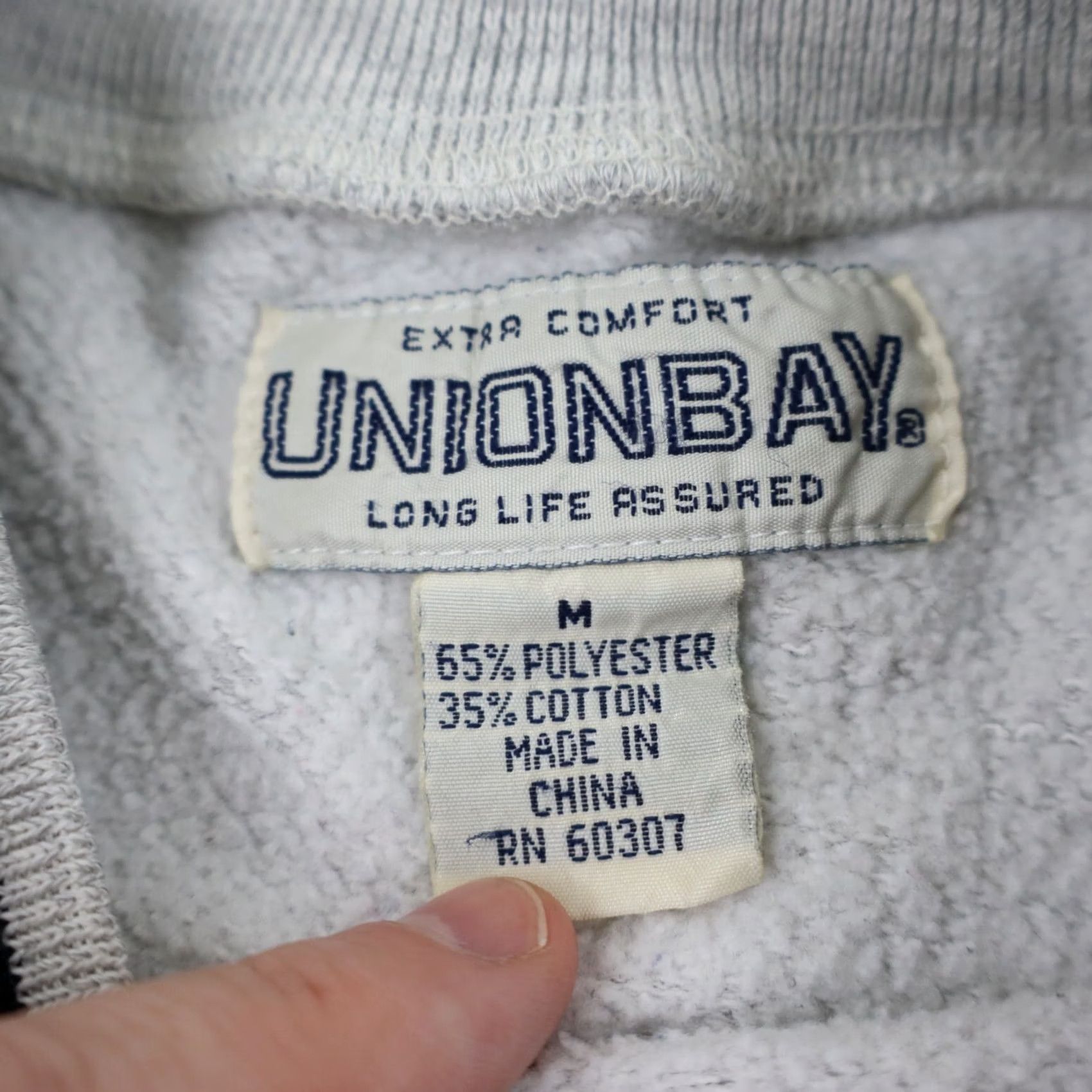 Vintage VINTAGE UNIONBAY Sweatshirt Mens M Crew Neck Baggy Oversized Skater Surfer 90s Grunge White Logo desenvolvido Size US M / EU 48-50 / 2 - 7 Thumbnail