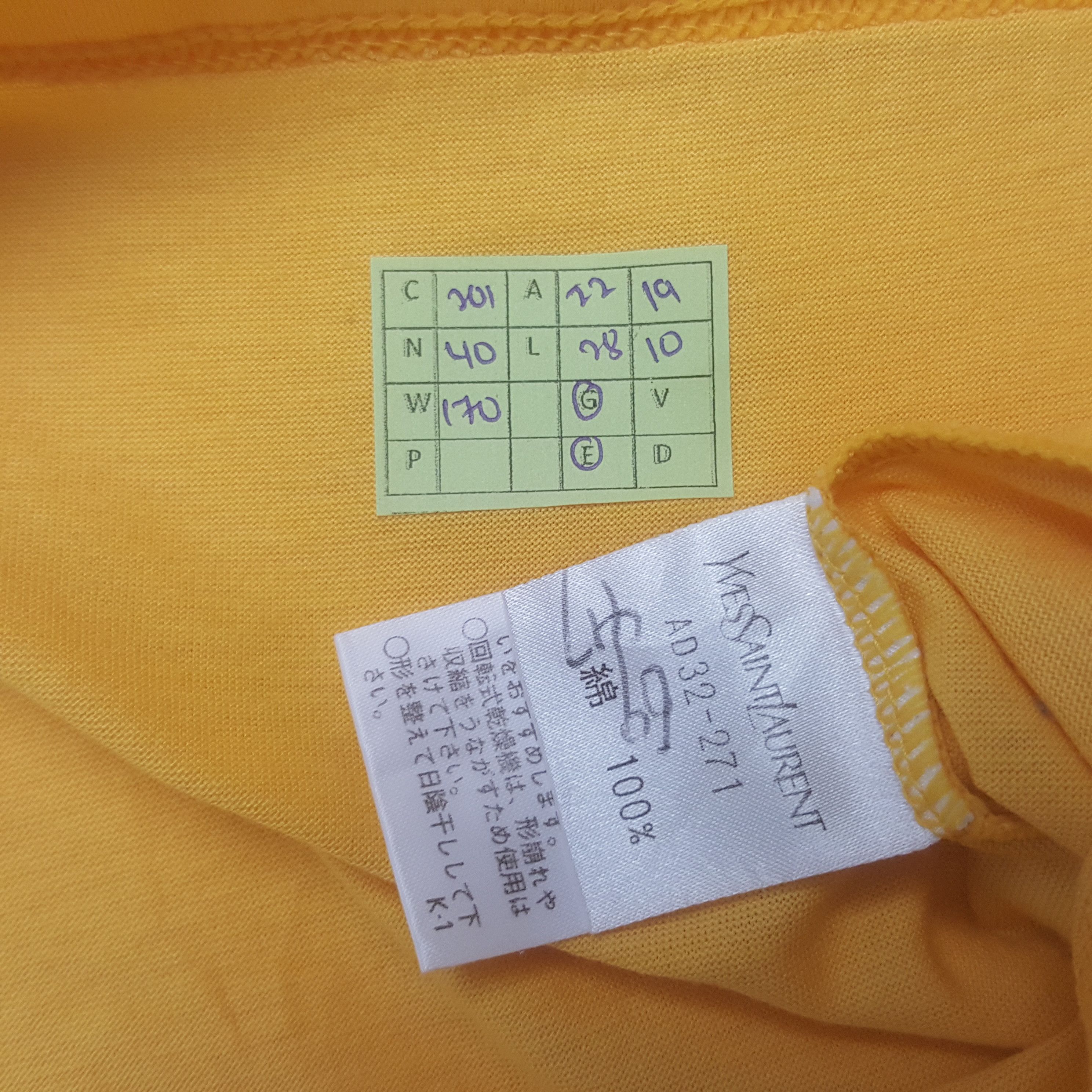 Vintage × Yves Saint Laurent Vintage Yves Saint Laurent Italian Brand Pocket Tshirt Size US L / EU 52-54 / 3 - 5 Thumbnail
