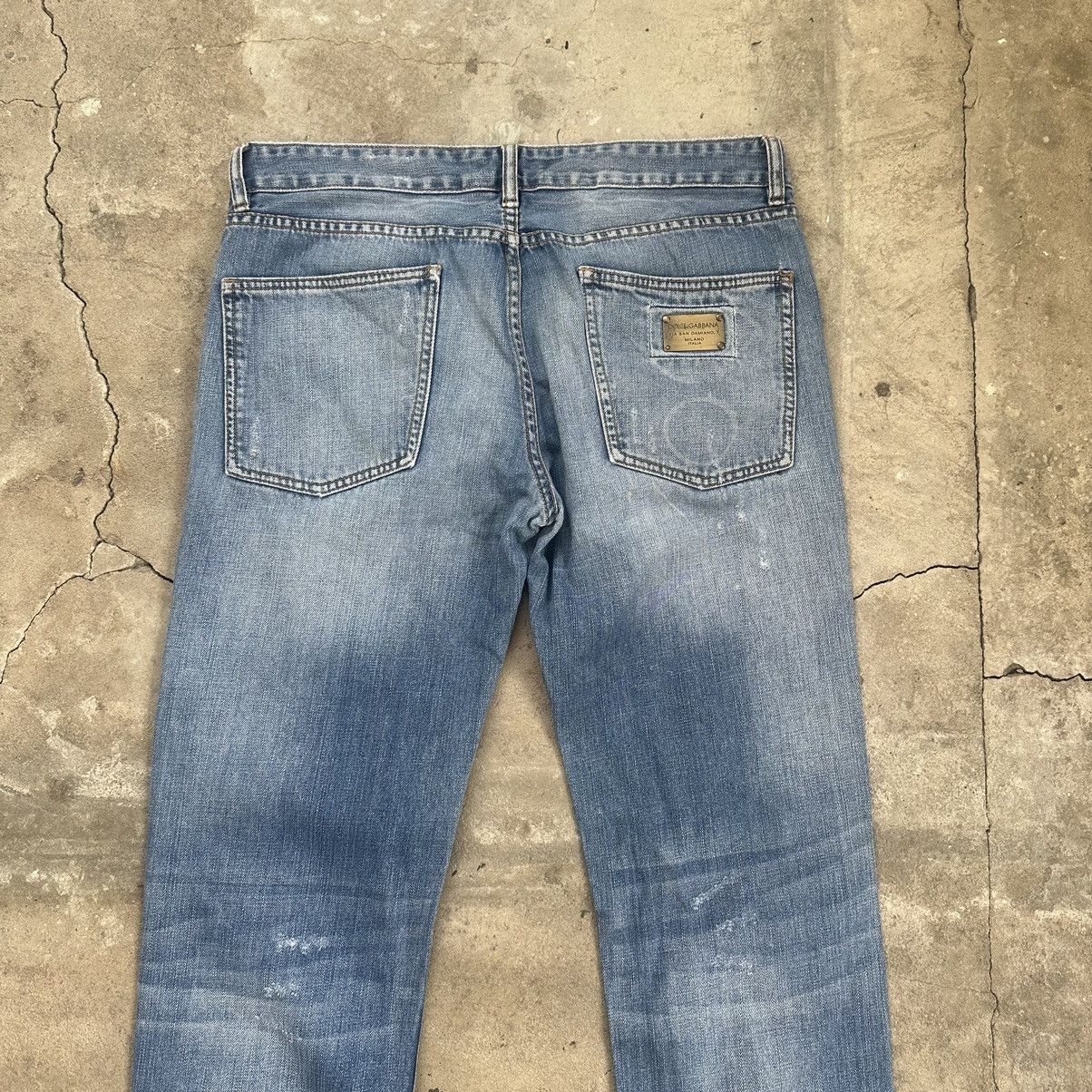 Dolce & Gabbana Dolce & Gabbana D&G 2000s vintage leather patch logo jeans Size US 36 / EU 52 - 9 Thumbnail