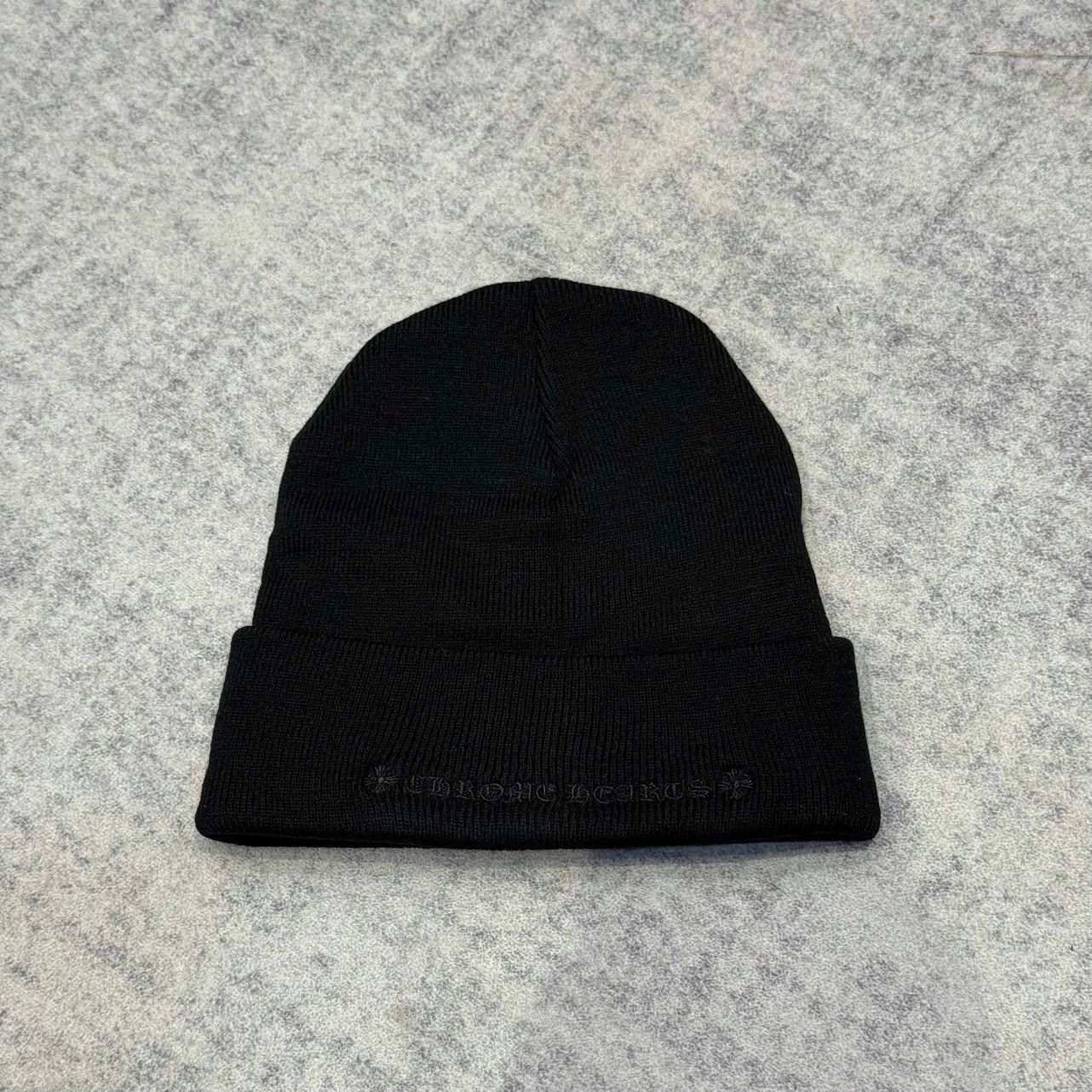 CHROME HEARTS classic beanie black/black