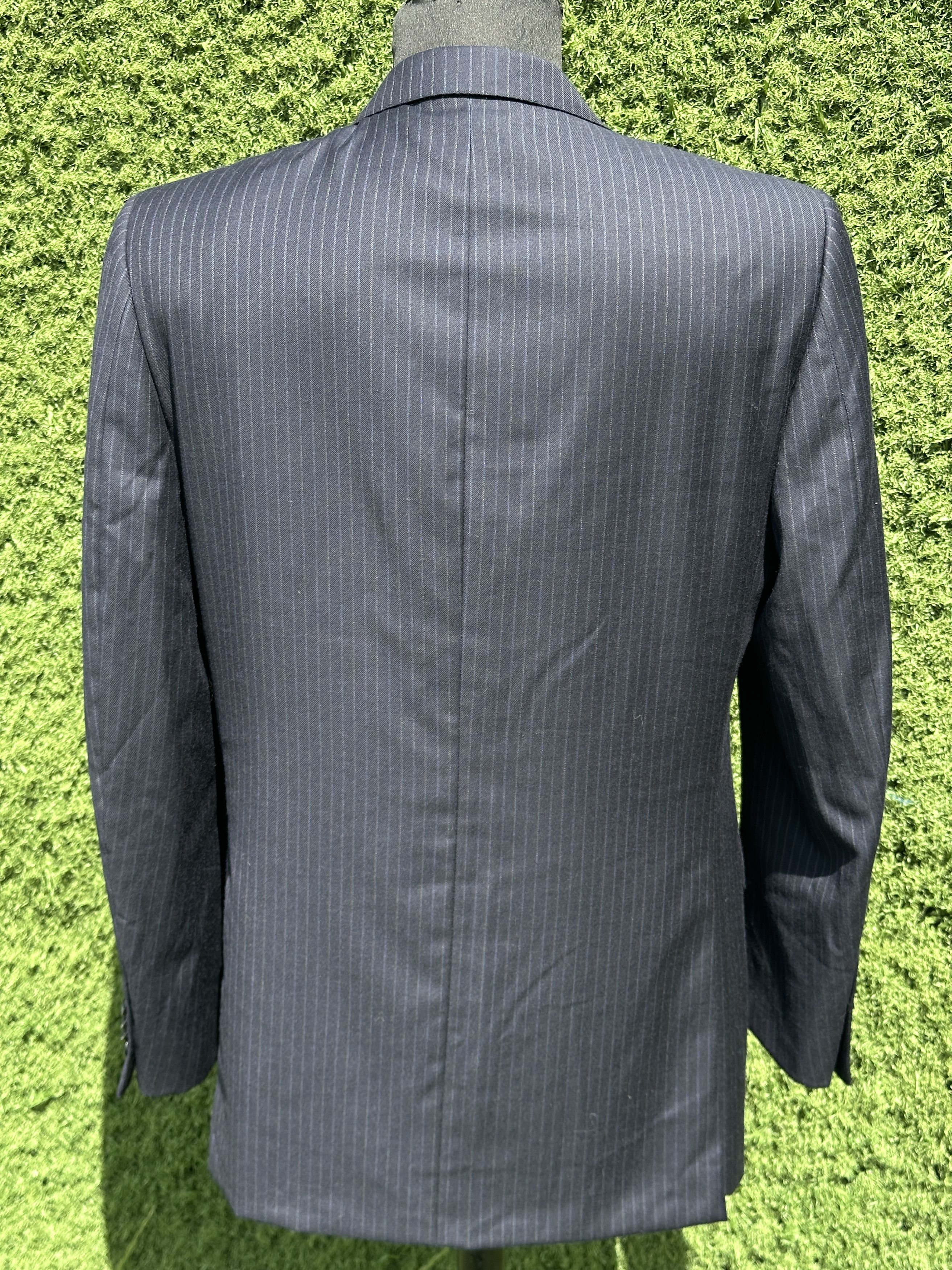 Ermenegildo Zegna Ermenegildo Zegna Wool Pinstripe 3 Button Suit Blazer 50R Size 50R - 10 Thumbnail
