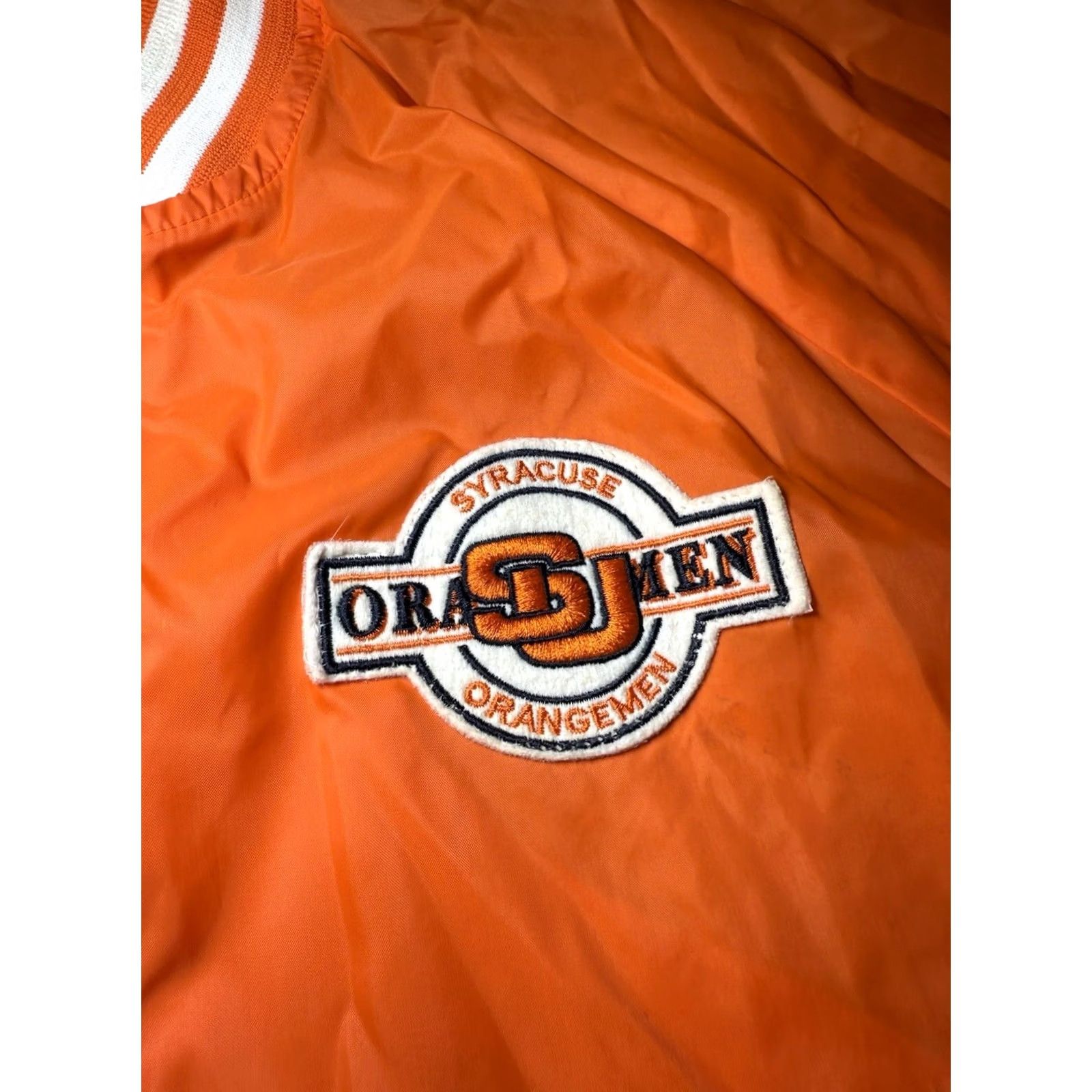 Chalk Line VINTAGE Chalk Line Syracuse Jacket SU Orangemen NCAA Starter 80s 90s Large Windbreaker Mens L Orange Size US L / EU 52-54 / 3 - 4 Thumbnail