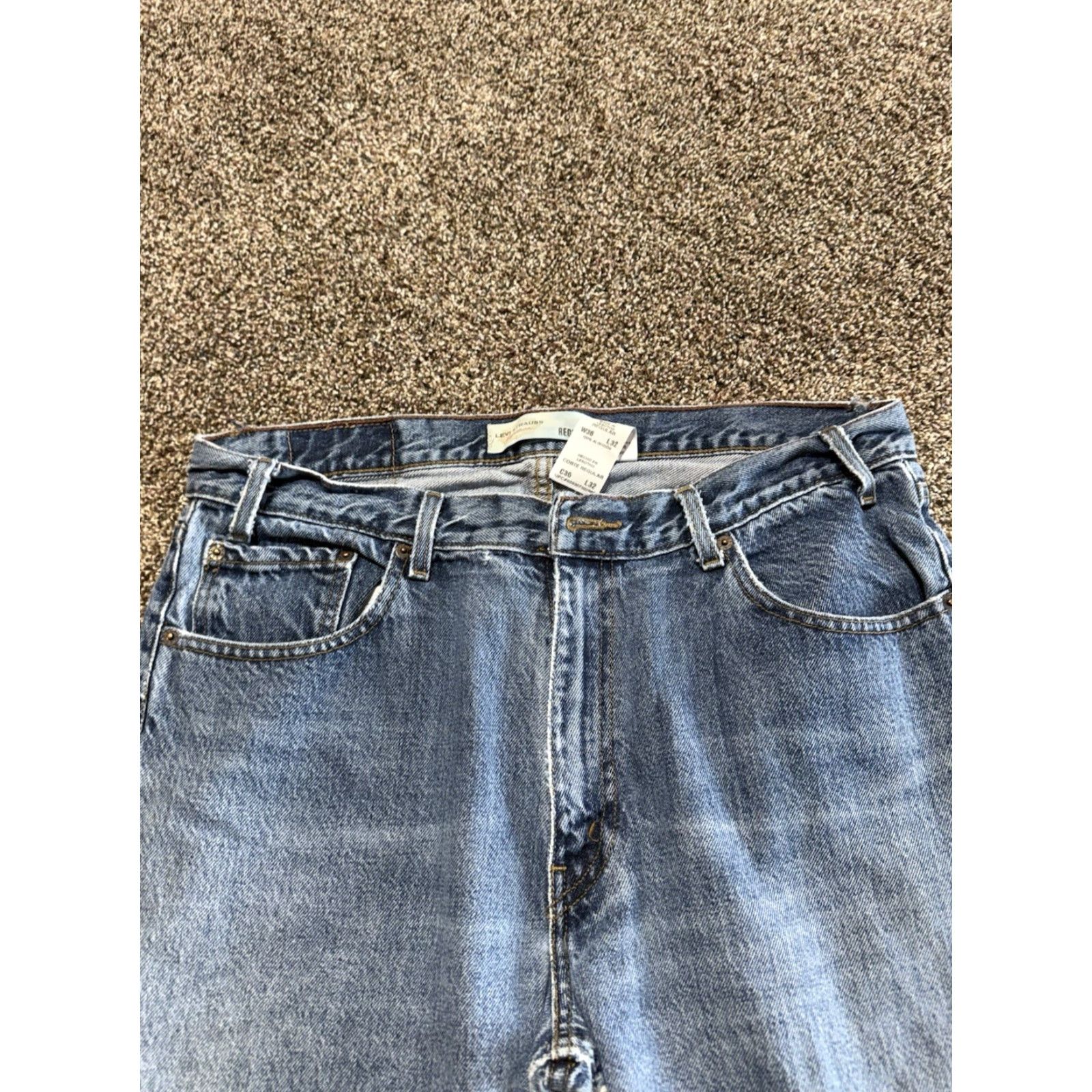 Levi's Levis Jeans Men 36 Blue Denim 36X32 Straight Regular Belt Loop Size US 36 / EU 52 - 2 Thumbnail