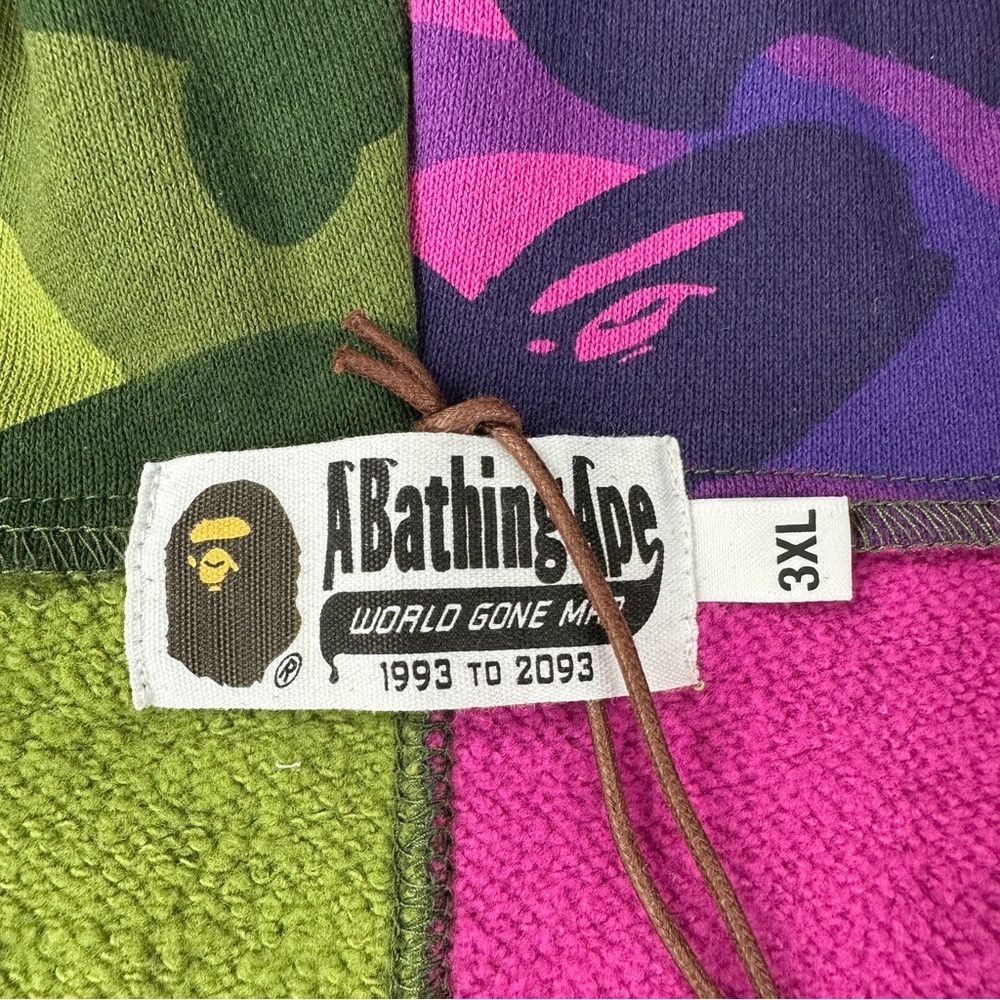 Bape Color Camo Shark Half Full Zip Hoodie Size US XXL / EU 58 / 5 - 6 Thumbnail