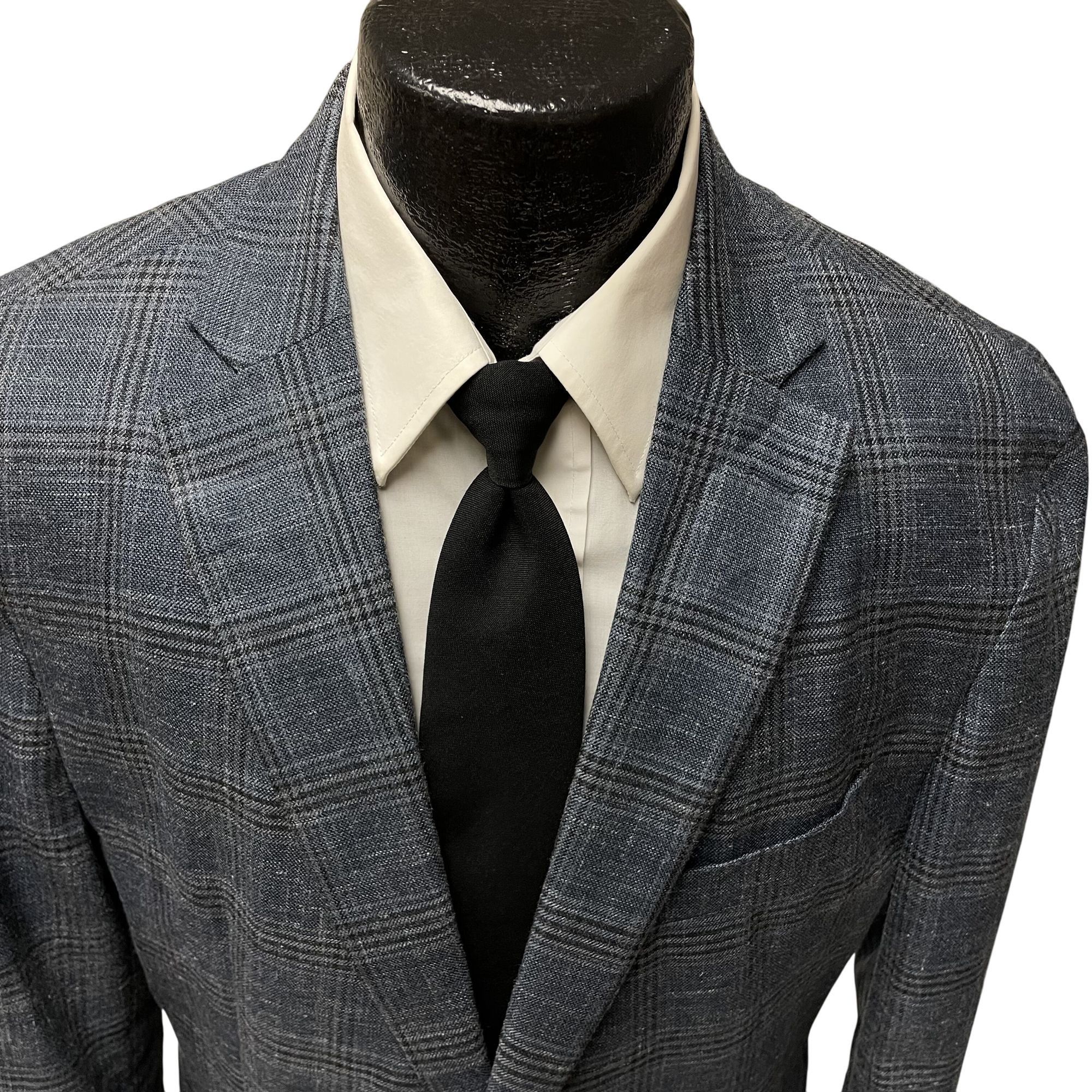 Ralph Lauren Vtg Ralph Lauren Sport Coat PLAID CHECK Silk Linen Jacket Size 42R - 2 Thumbnail