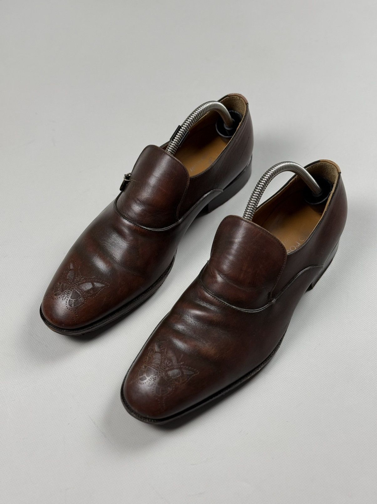 Sergio Rossi Sergio Rossi Men’s Leather Formal Brogue Shoes Size US 8.5 / EU 41-42 - 13 Thumbnail