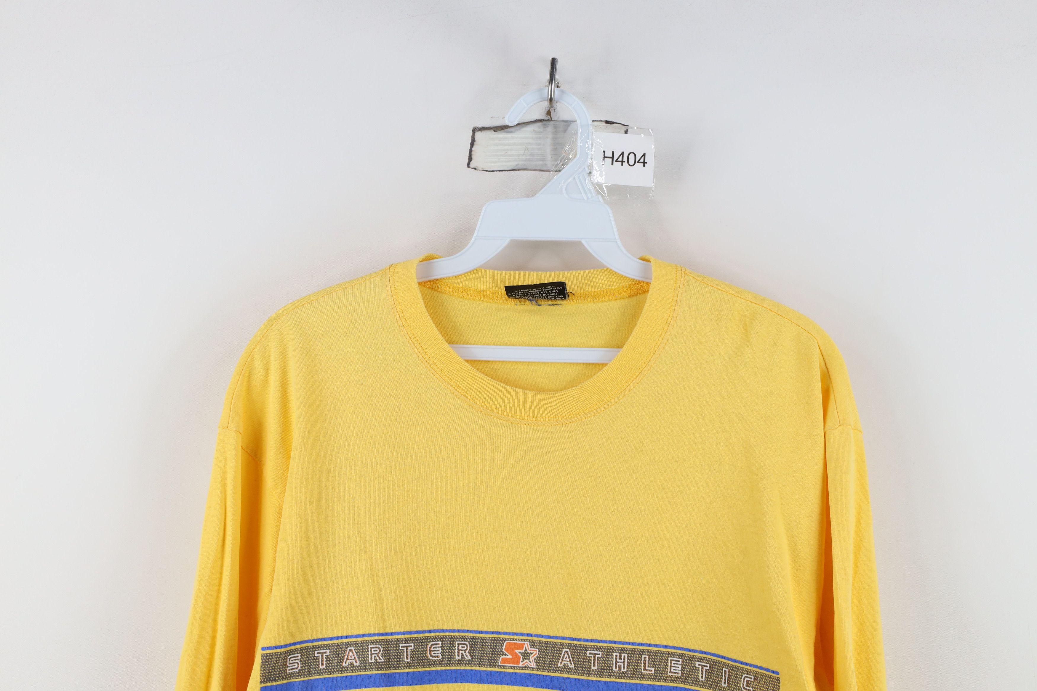 Starter Vintage 90s Starter Spell Out Long Sleeve T-Shirt Yellow Size US XS / EU 42 / 0 - 2 Thumbnail