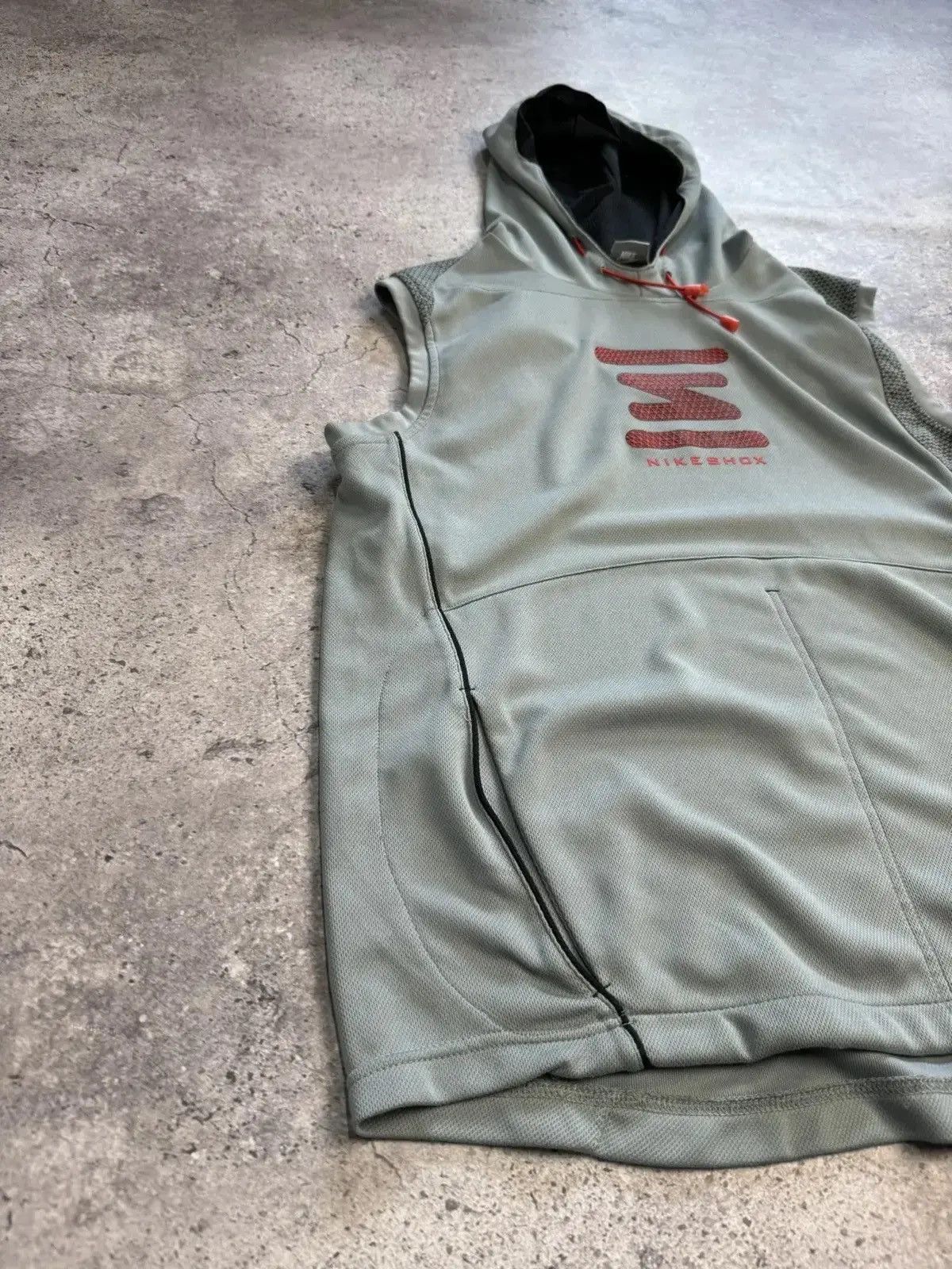 Japanese Brand × Nike VINTAGE NIKE SHOX HOODIE VEST Y2K STREETWEAR VTG Size US L / EU 52-54 / 3 - 2 Thumbnail