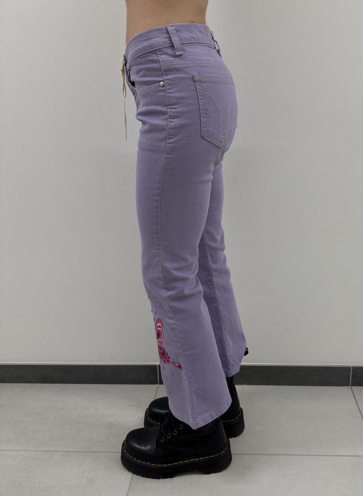 Miss Sixty Miss Sixty Shola Jeans Butterfly Y2K 2000's Cropped Capri Size 27" / US 4 / IT 40 - 4 Thumbnail
