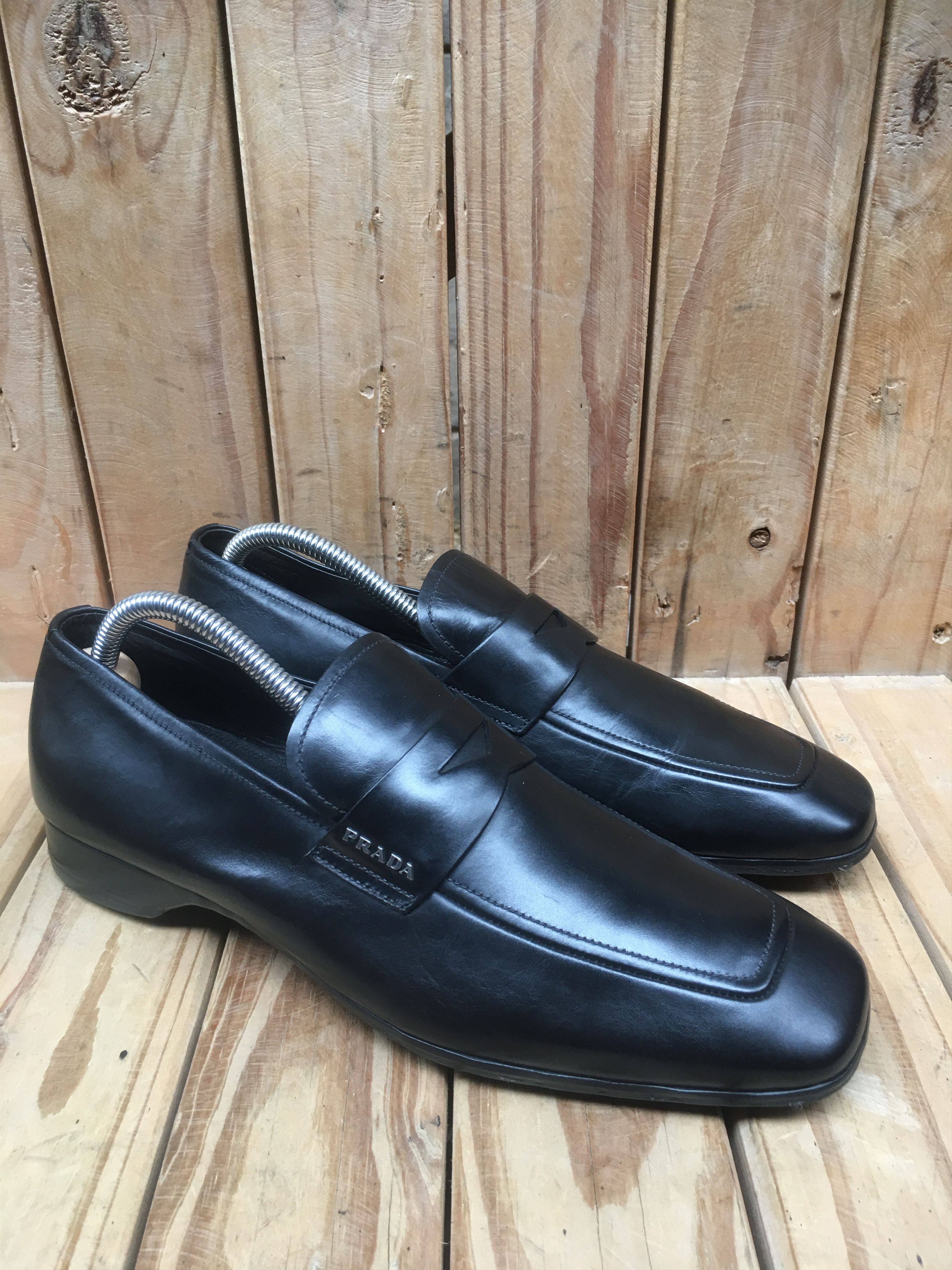 Prada Prada Men’s Penny black Leather Loafers Size Uk 5 USA 6 Size US 6 / EU 39 - 8 Thumbnail