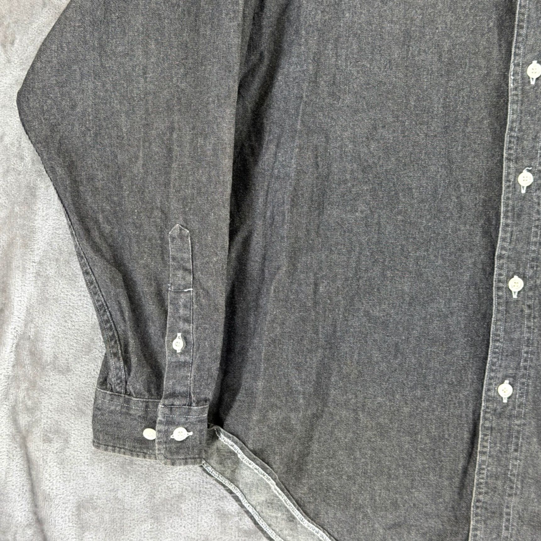 NBA VINTAGE In The Paint Los Angeles Clippers Denim Shirt Mens XL Black NBA Cotton Size US XL / EU 56 / 4 - 3 Thumbnail