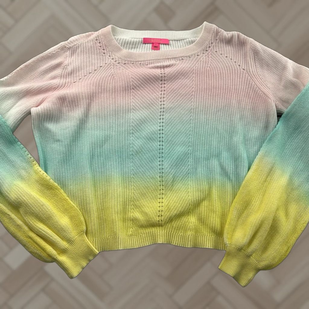 Lilly Pulitzer Lilly Pulitzer Ritzanna Sweater 100% Cotton Women's XL Multicolor Pullover Knit Jumper Shirt Womens XL Multicolor Sweater Size XL / US 12-14 / IT 48-50 - 1 Thumbnail