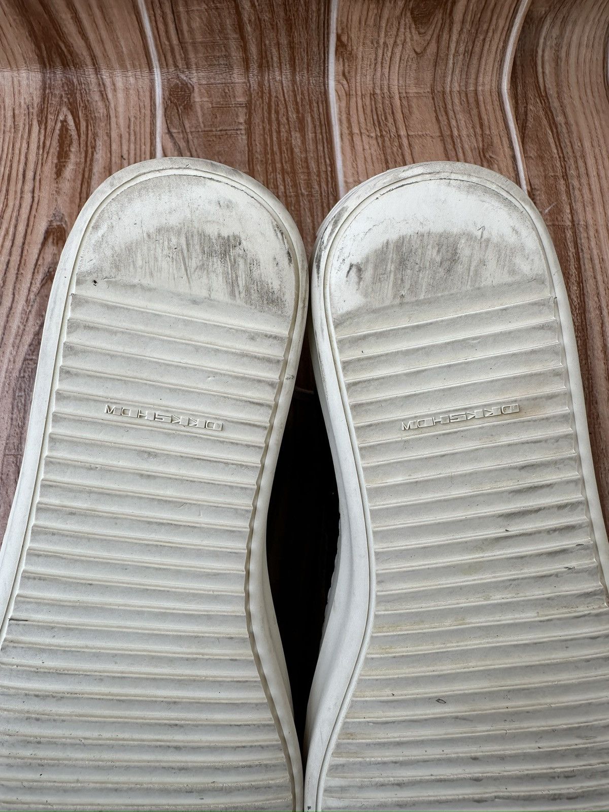 Rick Owens Rick Owens DRKSHDW Ramones (Licence Plate) Lowtops Size US 11 / EU 44 - 20 Thumbnail