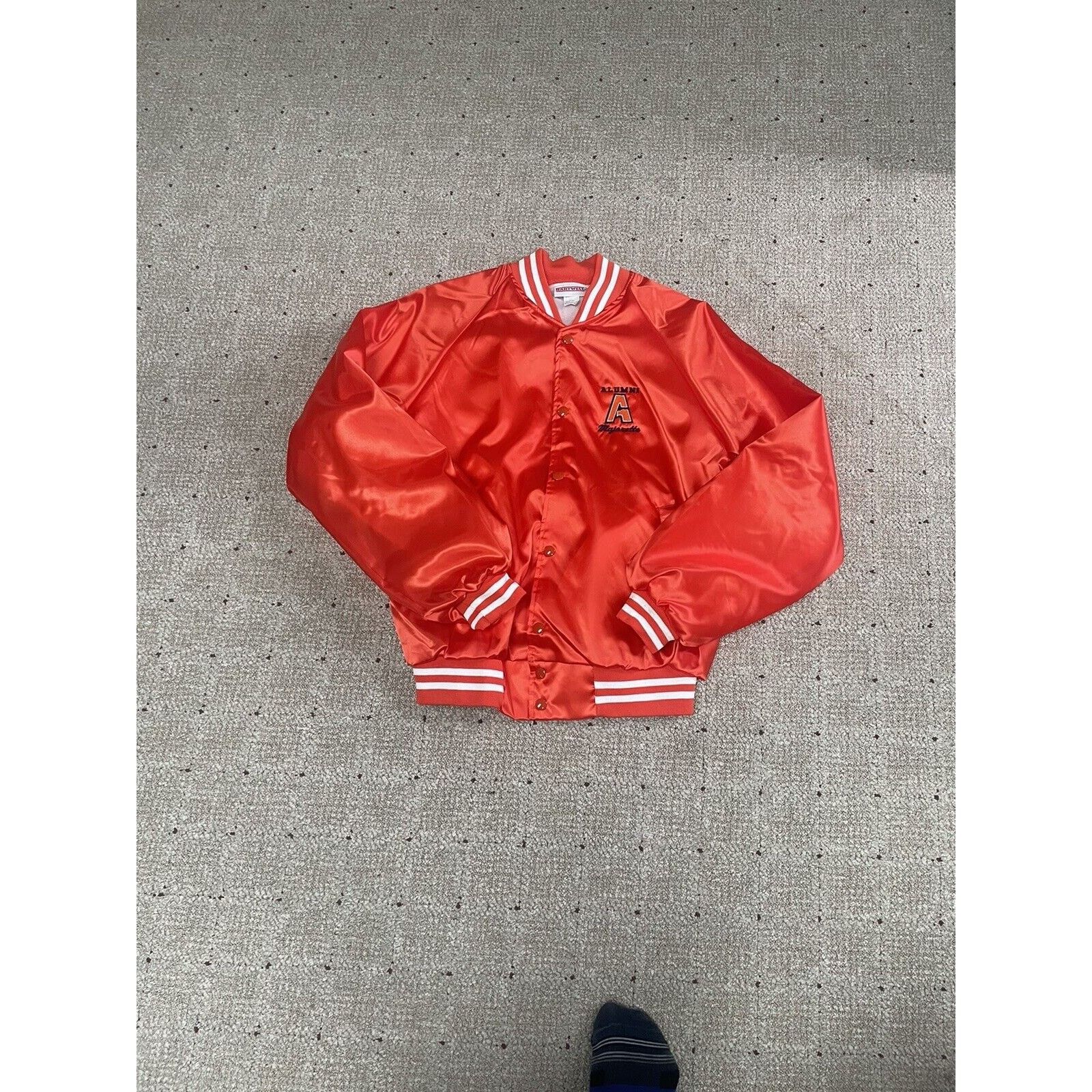 Vintage Vintage Auburn Satin Jacket Orange Alumni Majorette M/L Size US M / EU 48-50 / 2 - 4 Thumbnail