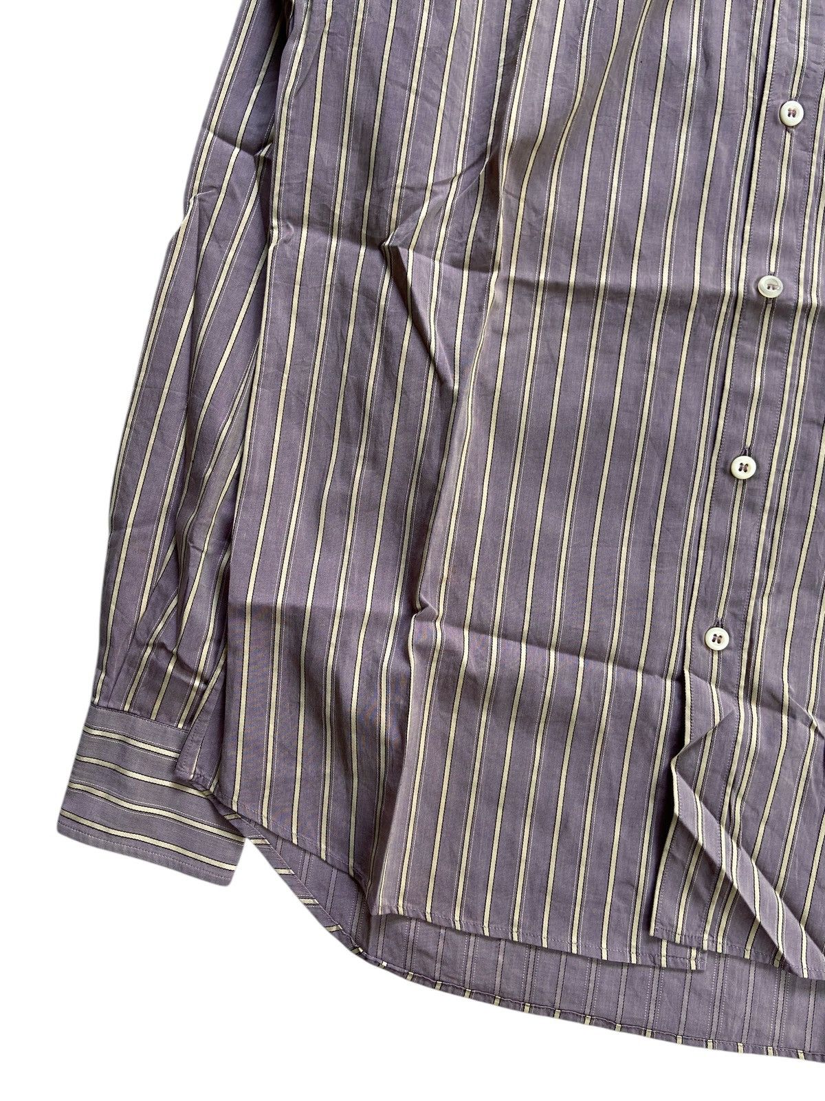 Prada PRADA VINTAGE STRIPED CASUAL BUTTON DOWN SHIRT Size US XL / EU 56 / 4 - 5 Thumbnail