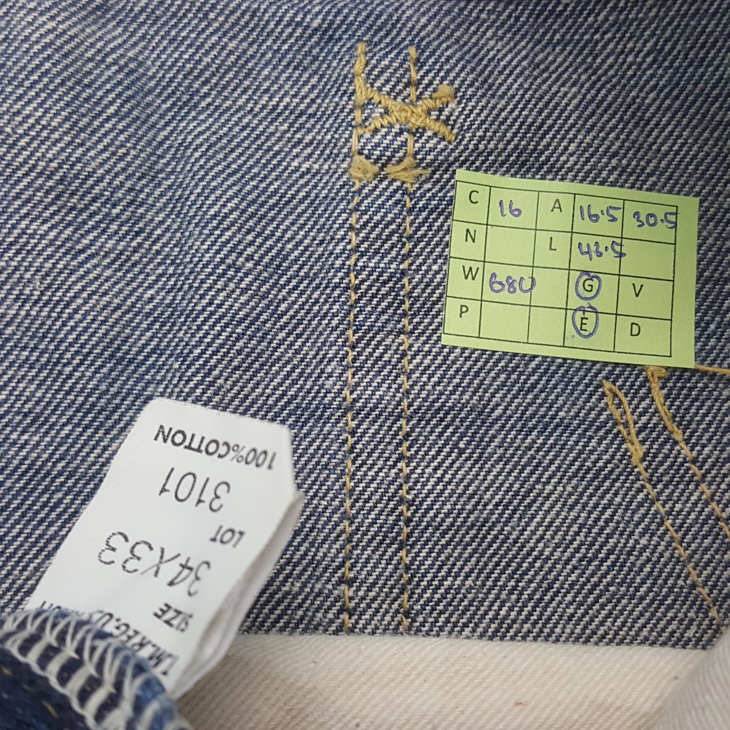 Lee Vintage Lee Selvedge American Style Denim Jeans RR16 Size US 33 - 8 Thumbnail