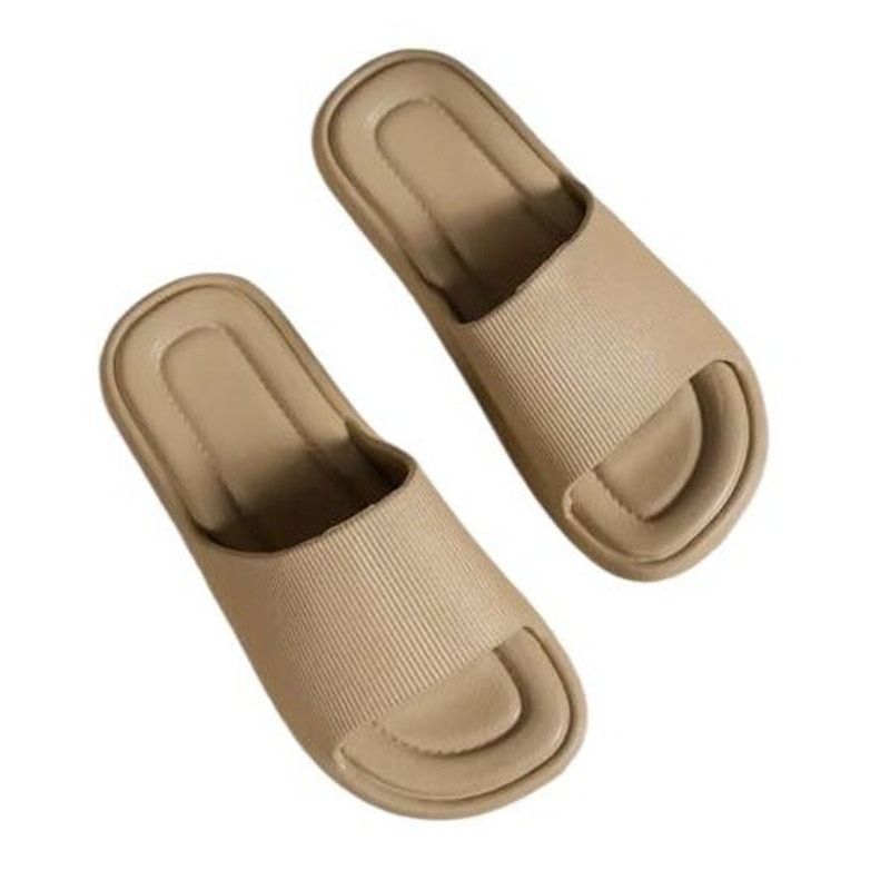 Other NEW Slip On Sandal Slide Flip Flop Comfort Brown/Tan 7/8 Size US 7.5 / IT 37.5 - 3 Thumbnail
