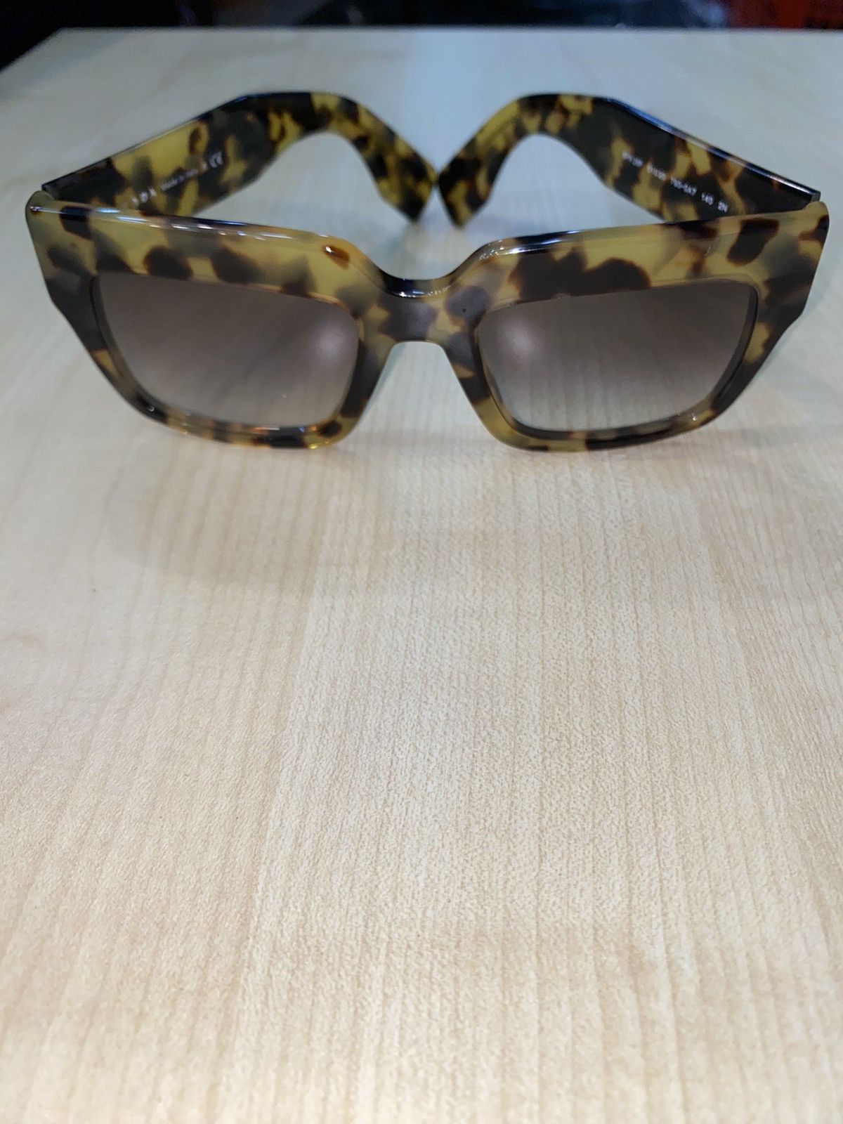 image of Prada Leopard Print Sunglasses, Women's