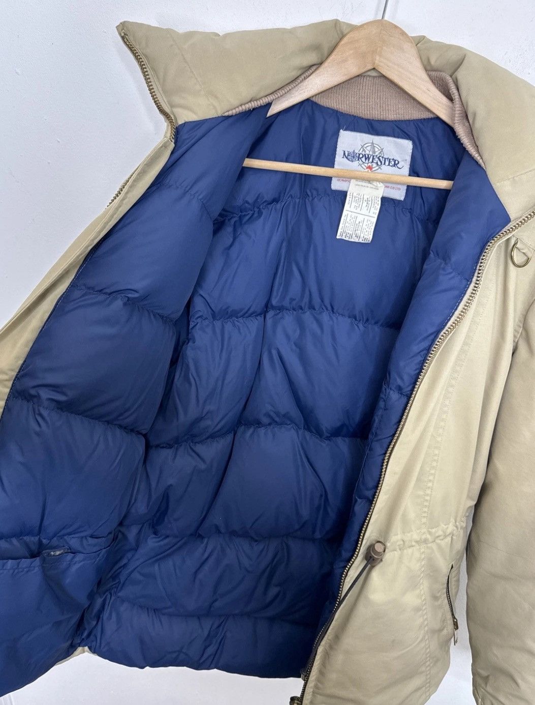 The North Face Beige/tan vintage down coat, Norwester brand Size US L / EU 52-54 / 3 - 4 Thumbnail
