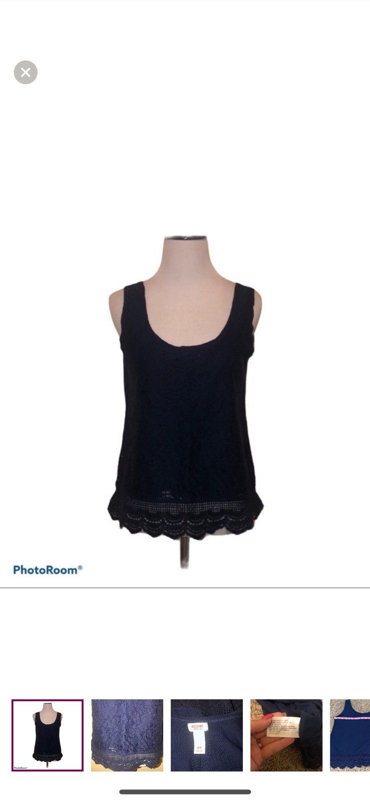 Mossimo Mossimo medium navy lace tank top Size M / US 6-8 / IT 42-44 - 1 Thumbnail