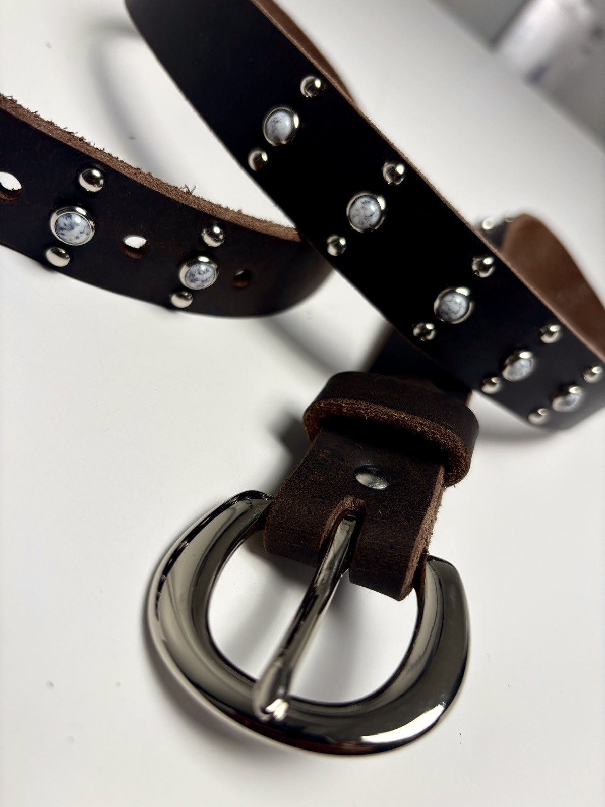 Vintage Studded Belt Size 32 - 4 Thumbnail