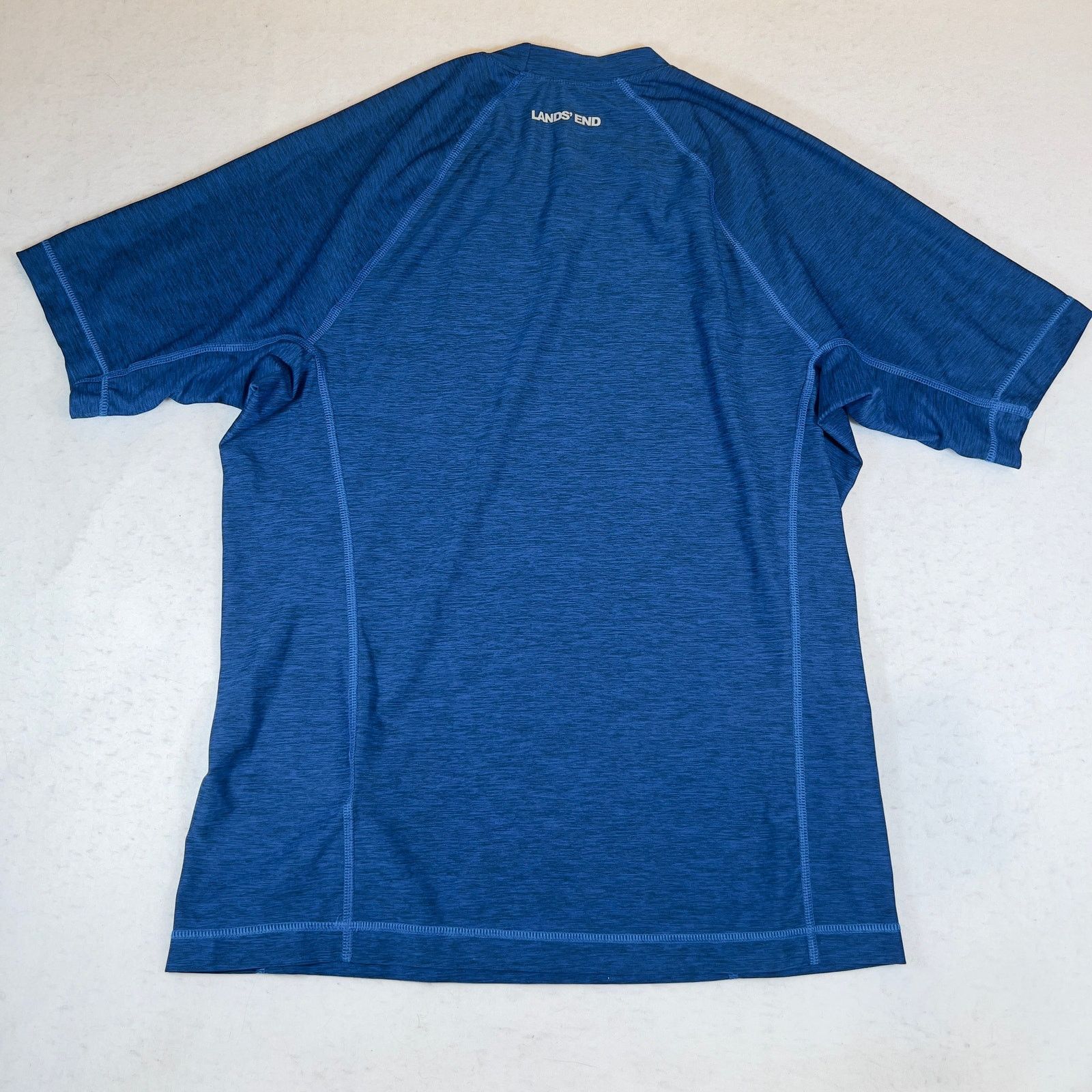 Lands' End Lands' End Workout Shirt Men Small Blue Wicking Quik Dry Jog Size US S / EU 44-46 / 1 - 4 Thumbnail