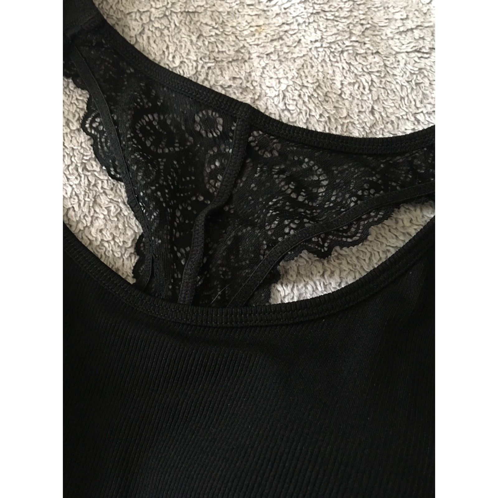 Vintage Xhilaration Bra Women XS Black Racerback Wire Free Padded Size ONE SIZE - 2 Thumbnail