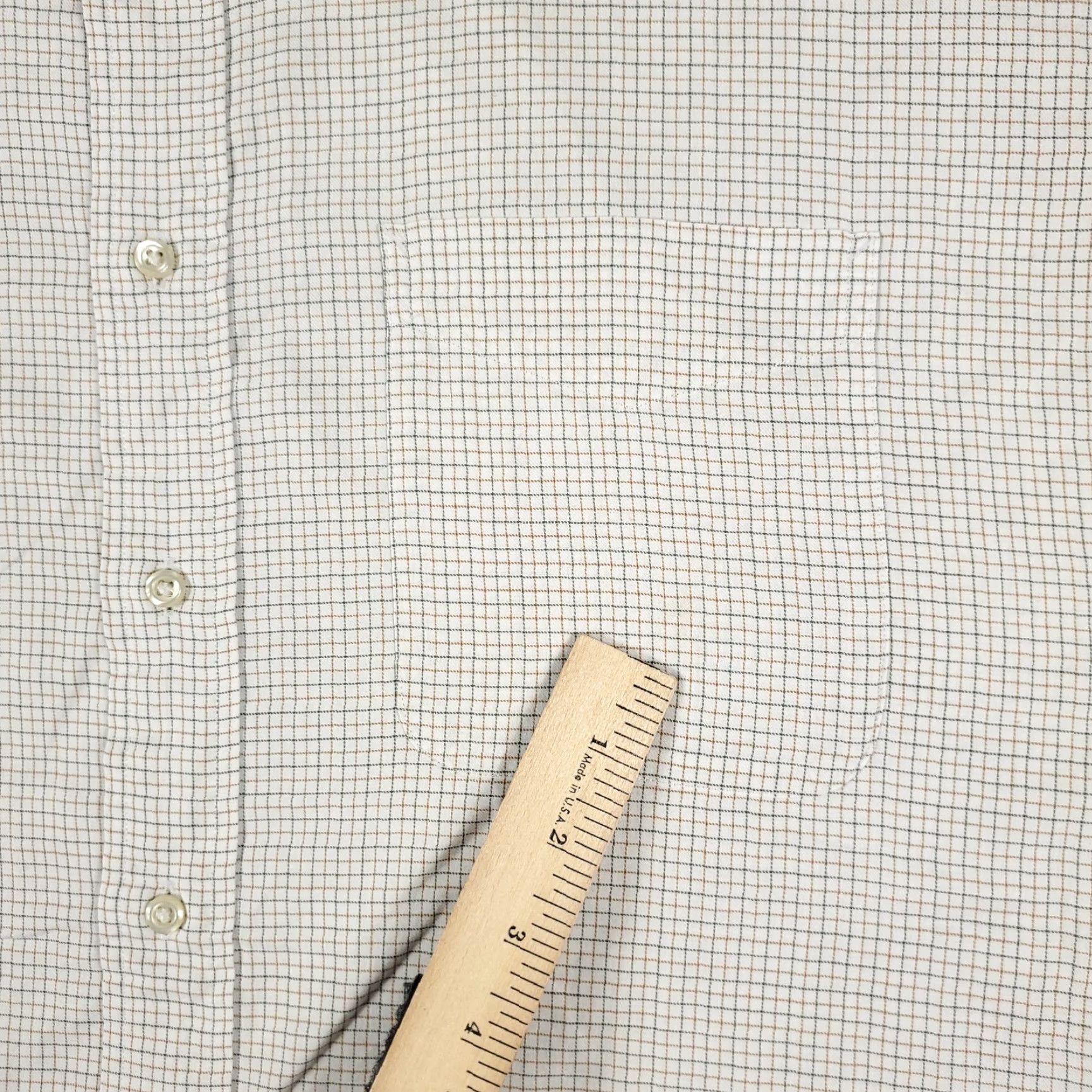 Tommy Hilfiger Tommy Hilfiger Shirt Mens Large Beige Check Button-Up Long Sleeve Cotton Collared Casual Size US L / EU 52-54 / 3 - 3 Thumbnail