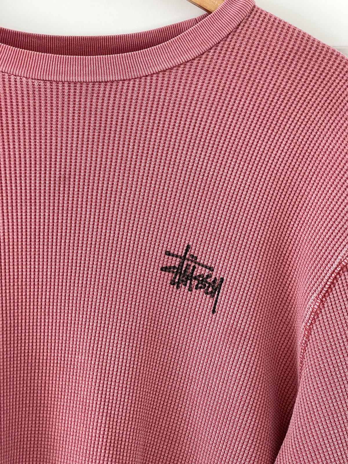 ★人気【STUSSY】★BASIC STOCK LS THERMAL LS T-Shir.t★Berry Stussy Stussy Men's Basic Stock Long Sleeve Thermal Berry