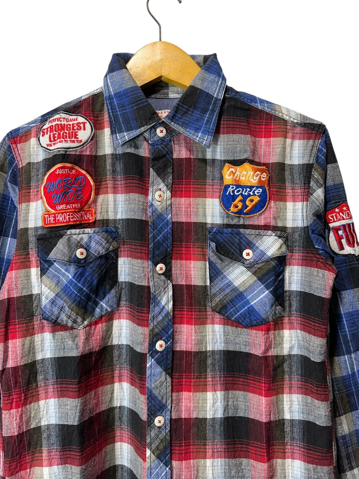14th Addiction MARSALA EMBROIDERY WESTERN SHIRT JUNYA WATANABE STYLE Size US M / EU 48-50 / 2 - 4 Thumbnail