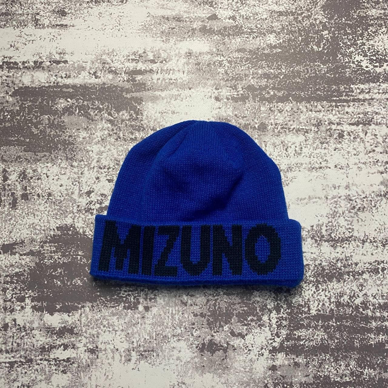 Mizuno MIZUNO Beanie Snow Hat Big Logo Blue Size ONE SIZE - 1 Thumbnail