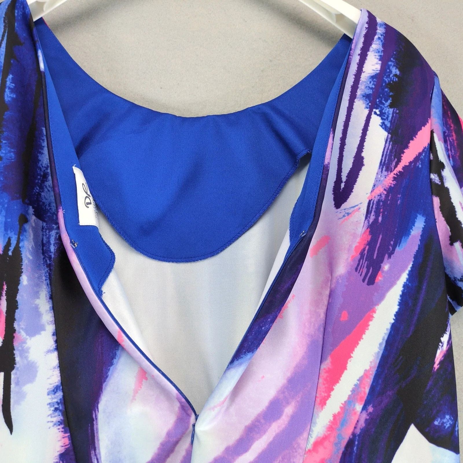 Other DR Collection Abstract Watercolor A-Line Sheath Dress 18W Size XXL / US 16-18 / IT 52-54 - 8 Thumbnail