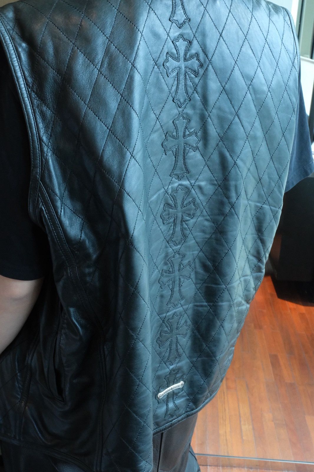 Chrome Hearts Chrome Hearts Leather Papa Vest Black Size US M / EU 48-50 / 2 - 11 Thumbnail
