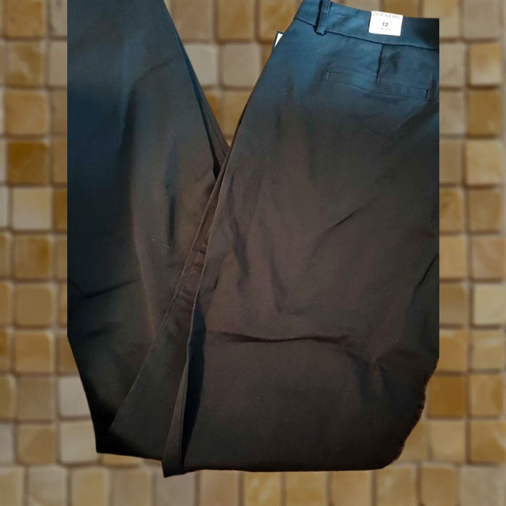 Dockers VINTAGE New Womens Dockers Original Fit Regular Rise Blue Size 12 Unhemmed Dress Pants Size 34" / US 12 / IT 48 - 1 Preview